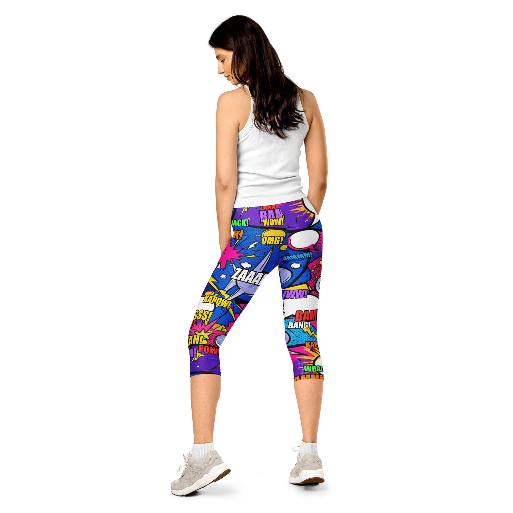 Comic Strip Cosmic Boom Capri Leggings | GearBunch