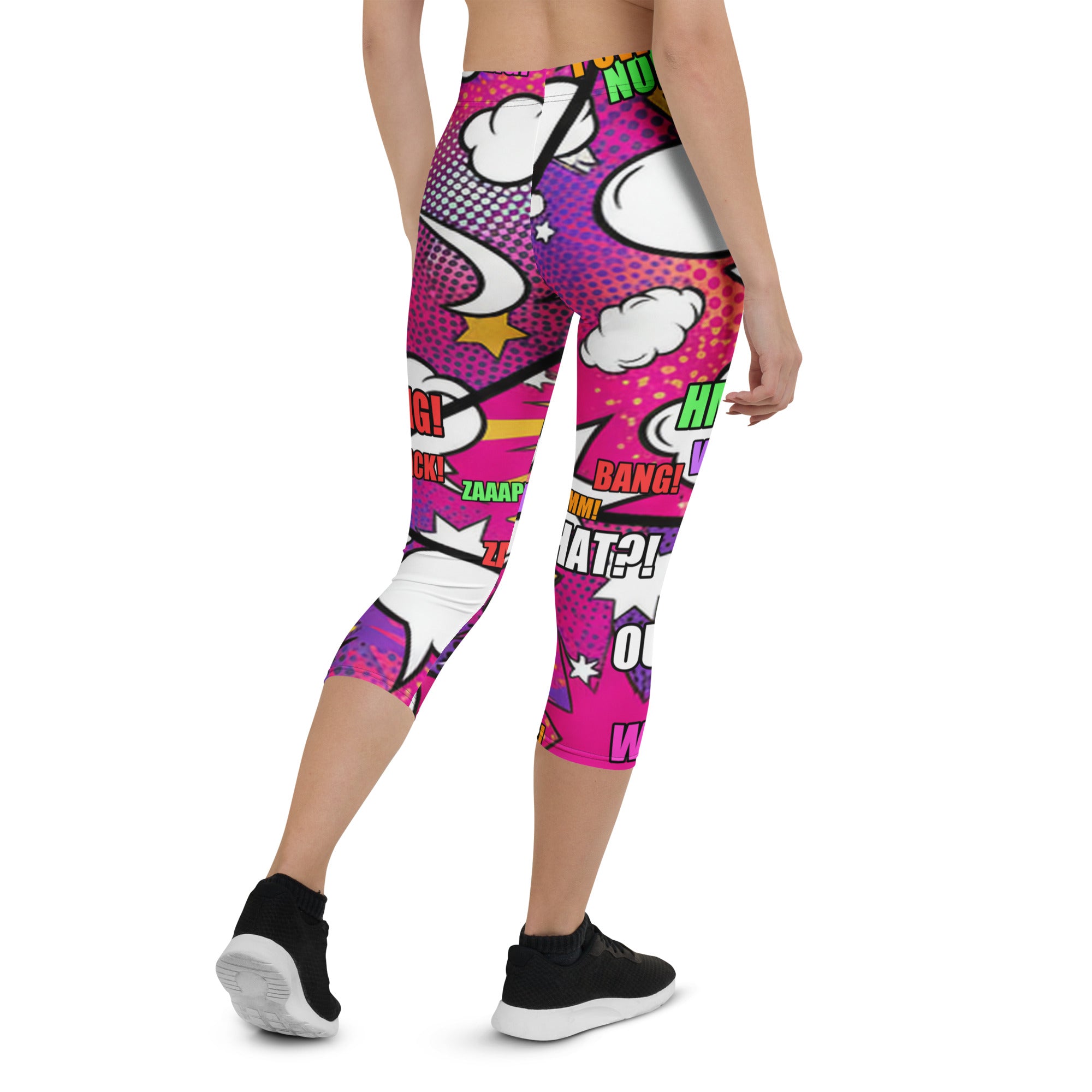 Comic Strip Girl Power Capri Leggings | GearBunch