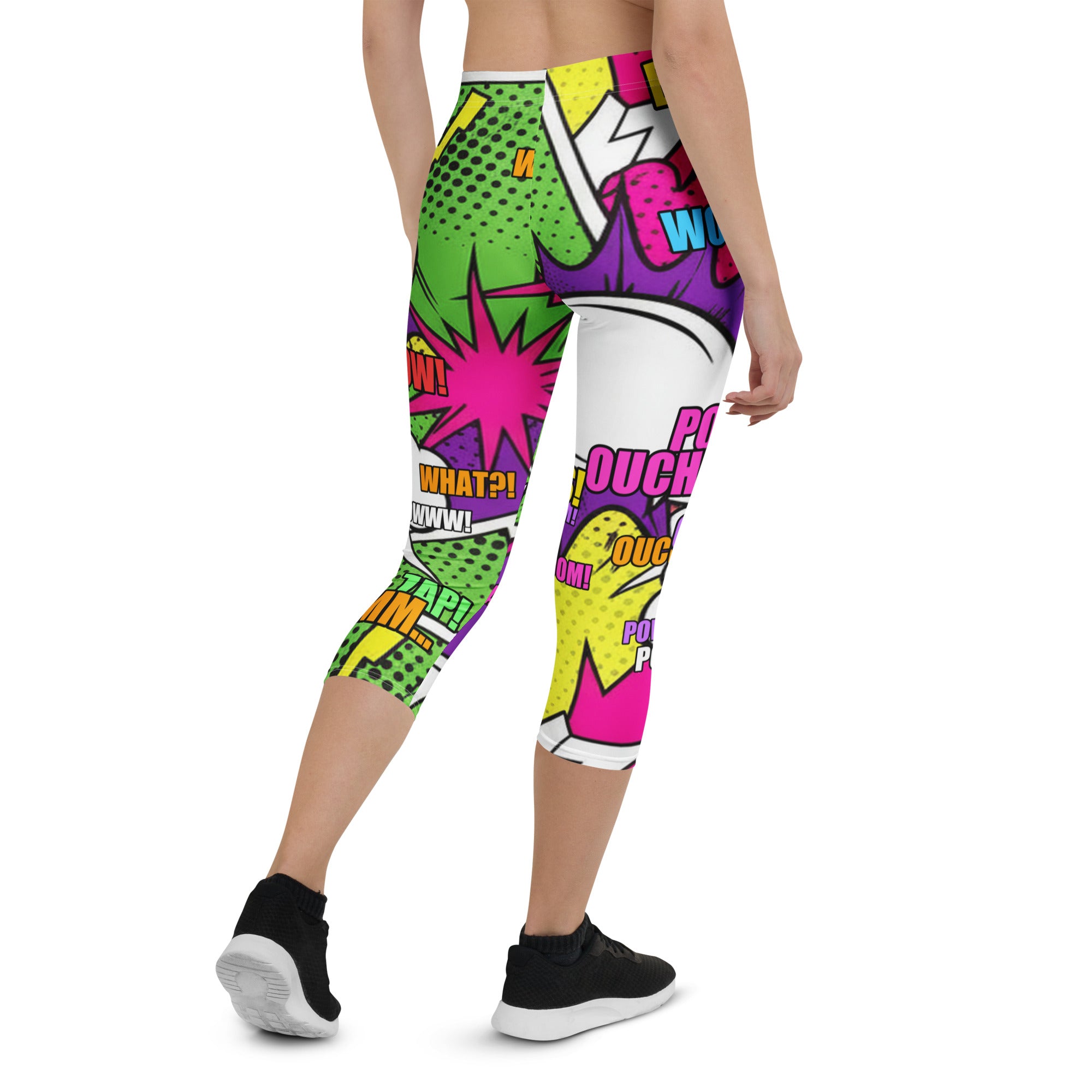 Comic Villain Neon Capri Leggings | GearBunch