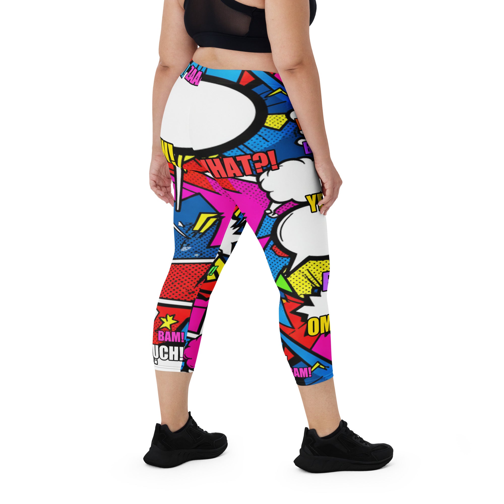 Comic Ninja Night Capri Leggings | GearBunch