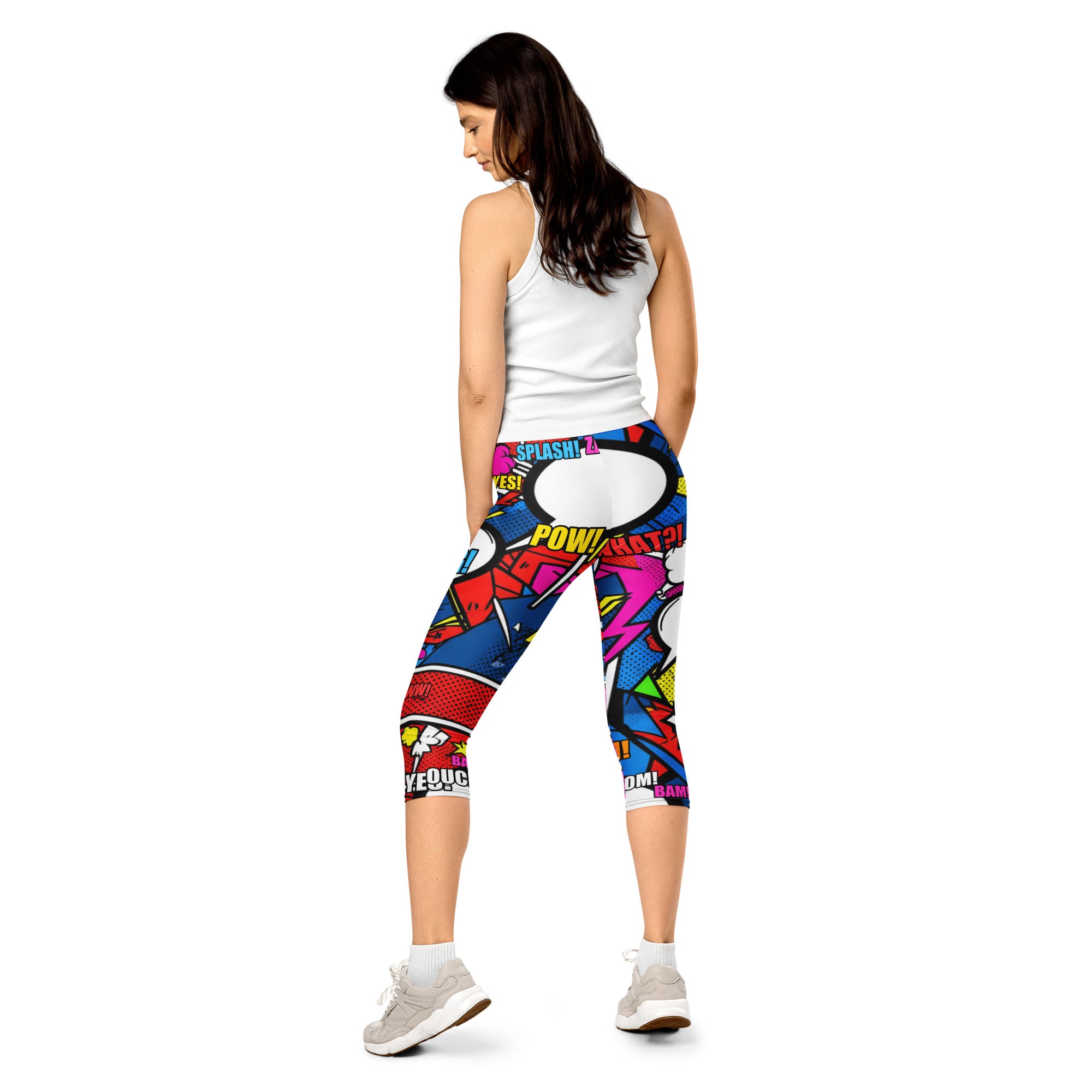 Comic Ninja Night Capri Leggings | GearBunch