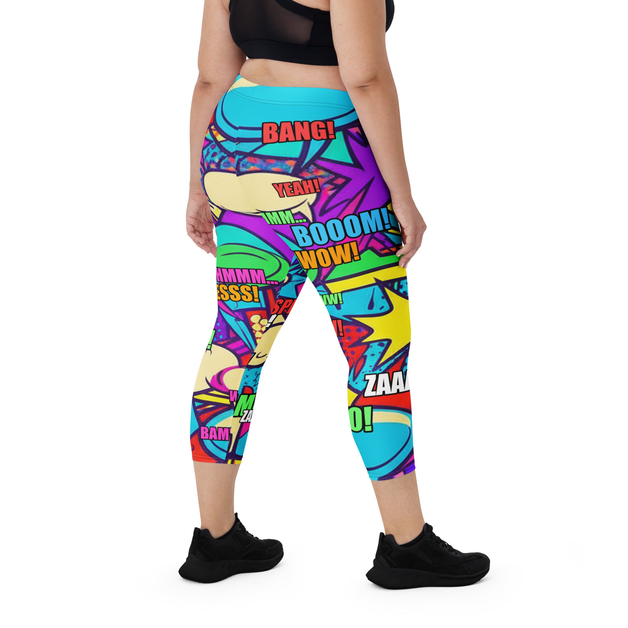 Pirate Comic Strip Capri Leggings | GearBunch