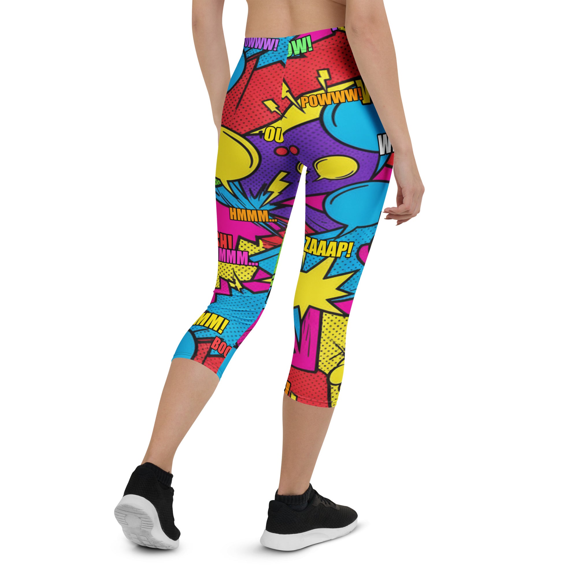 Comic Retro Sunday Capri Leggings | GearBunch