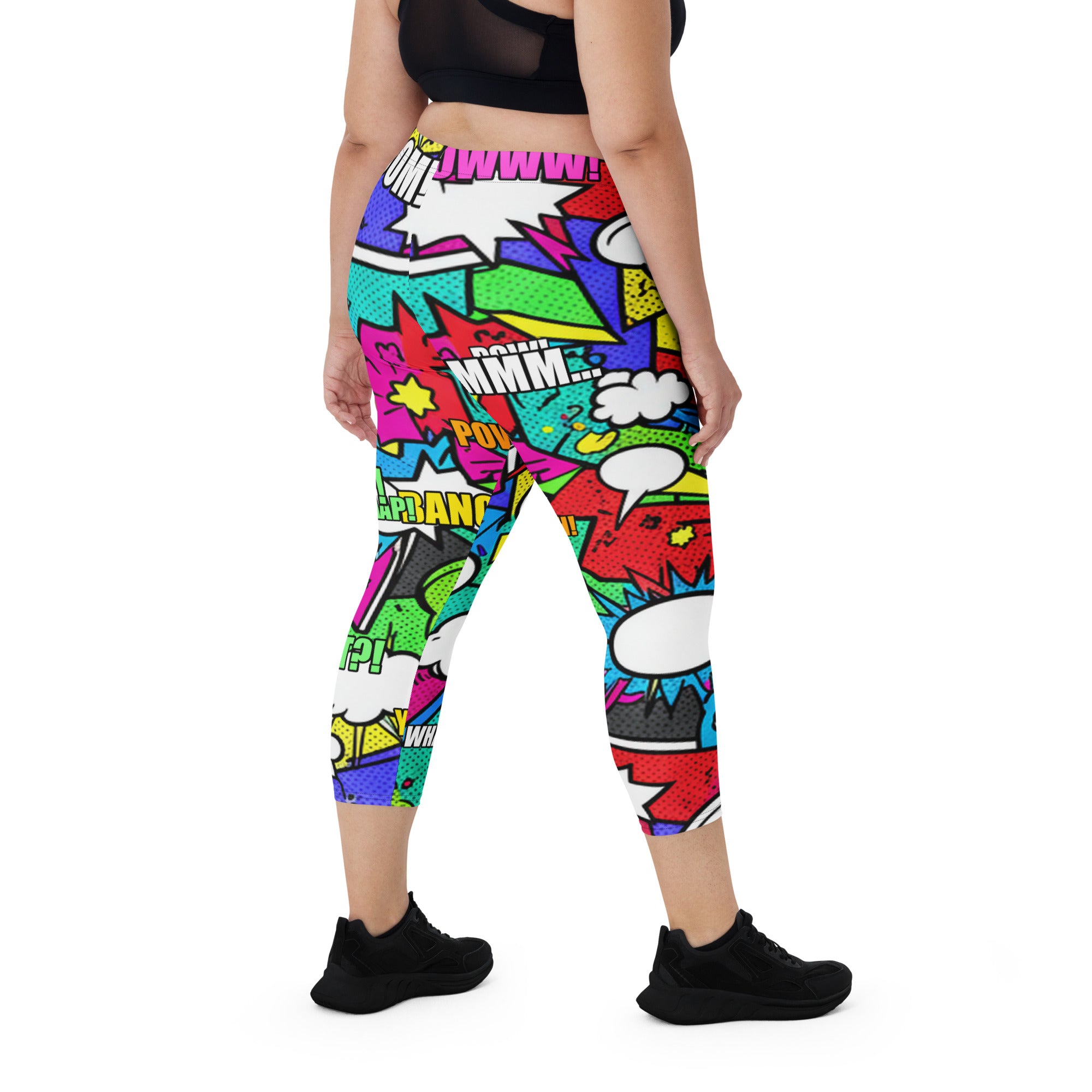 Comic Zombie Apocalypse Capri Leggings | GearBunch