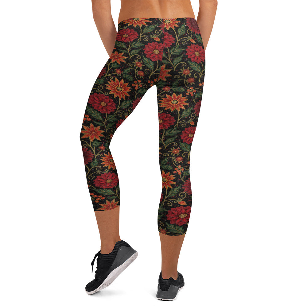 Crimson Fantasy Capri Leggings | GearBunch