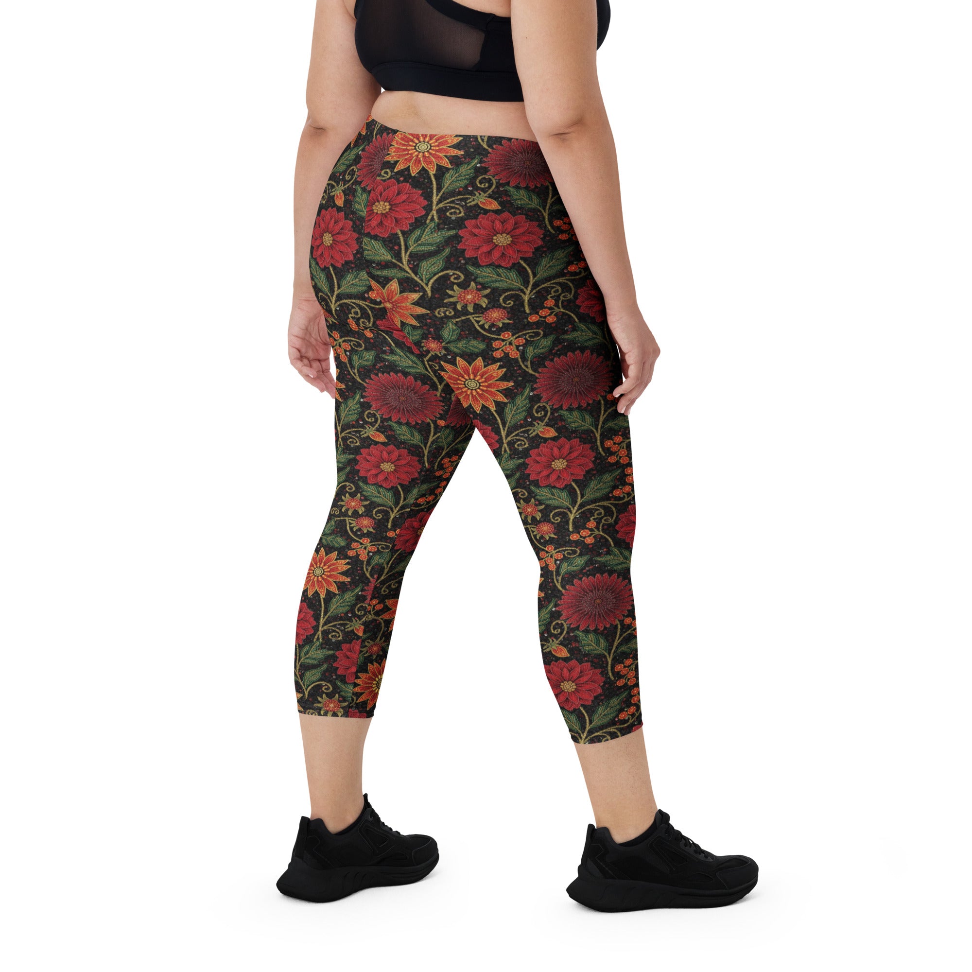 Crimson Fantasy Capri Leggings | GearBunch