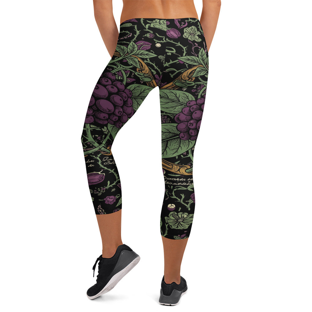 Deadly Nightshade Capri Leggings | GearBunch
