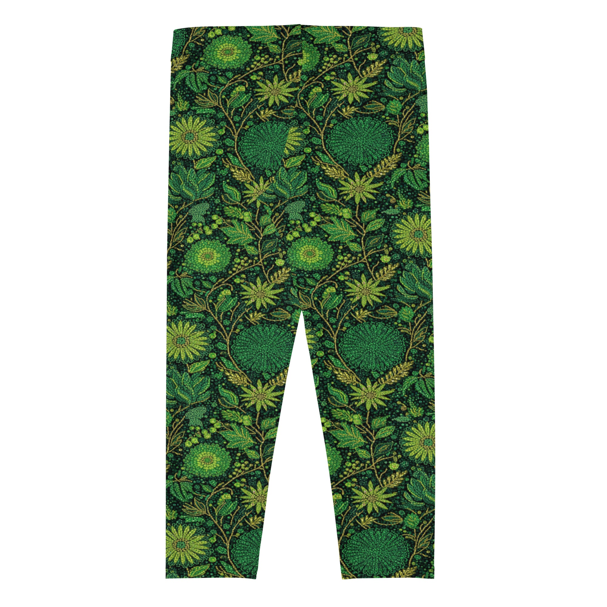 Emerald Jungle Capri Leggings | GearBunch