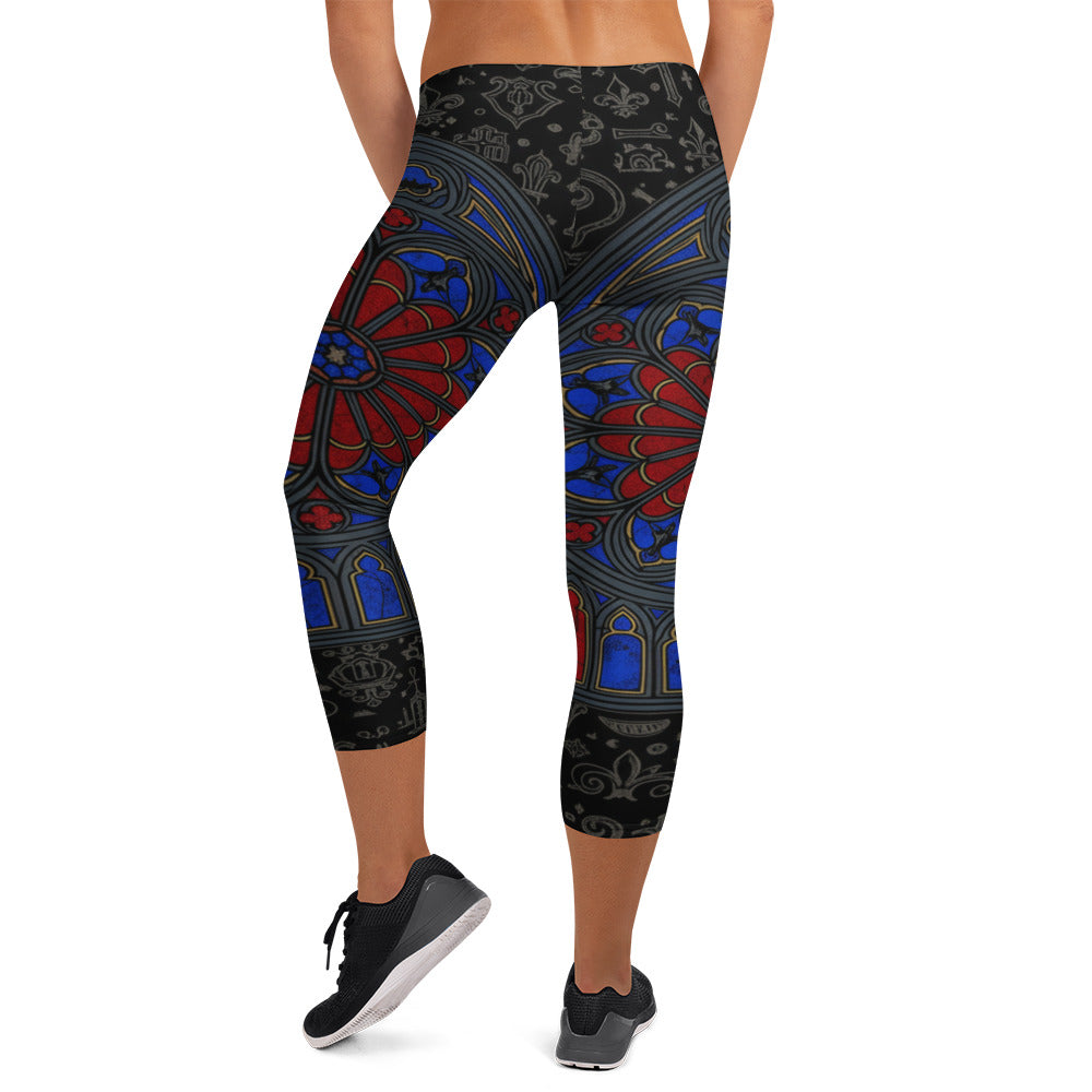 Stained Glass Capri Leggings | GearBunch