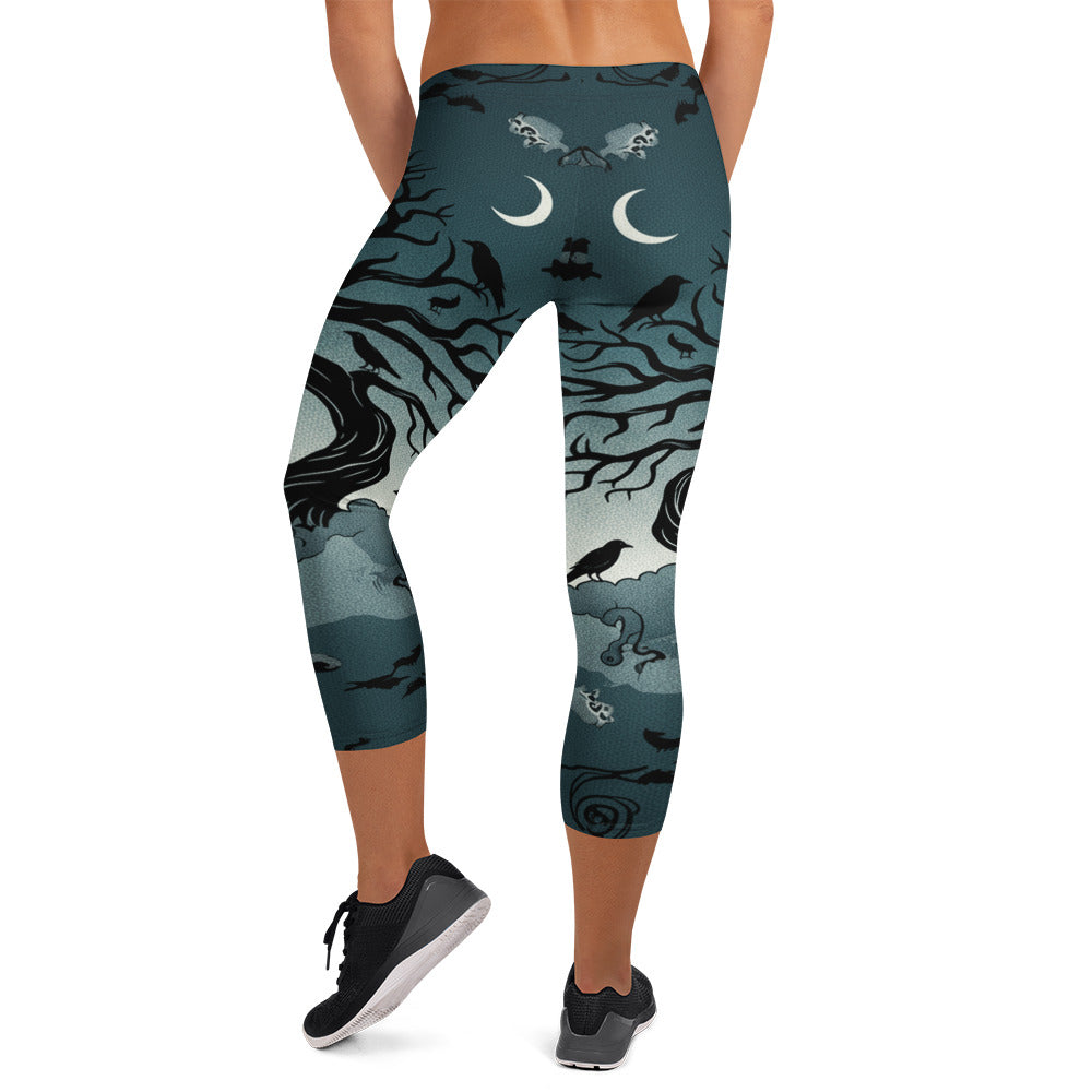 Haunted Forest Capri Leggings | GearBunch