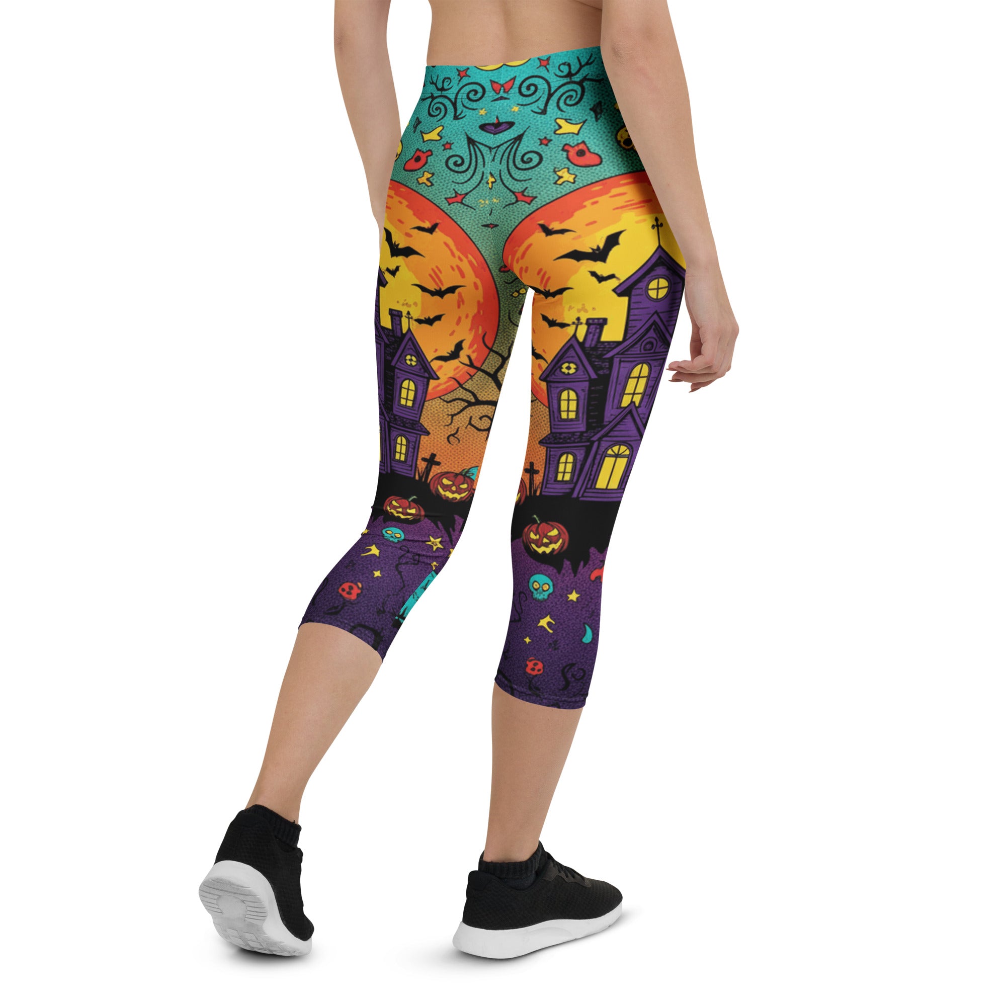 Haunted Manor Twilight Capri Leggings | GearBunch