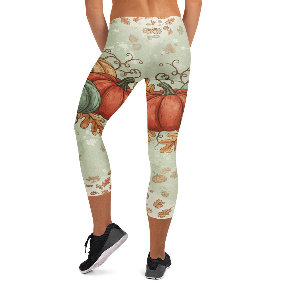 Heirloom Pumpkin Patch Capri Leggings | GearBunch