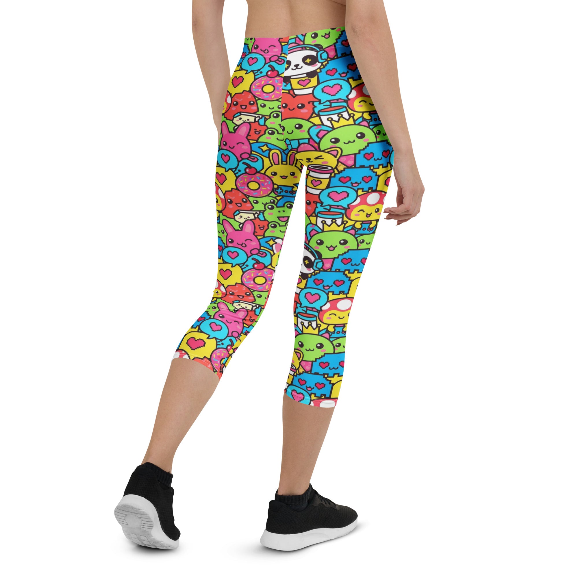 Kawaii Arcade Game Capri Leggings | GearBunch