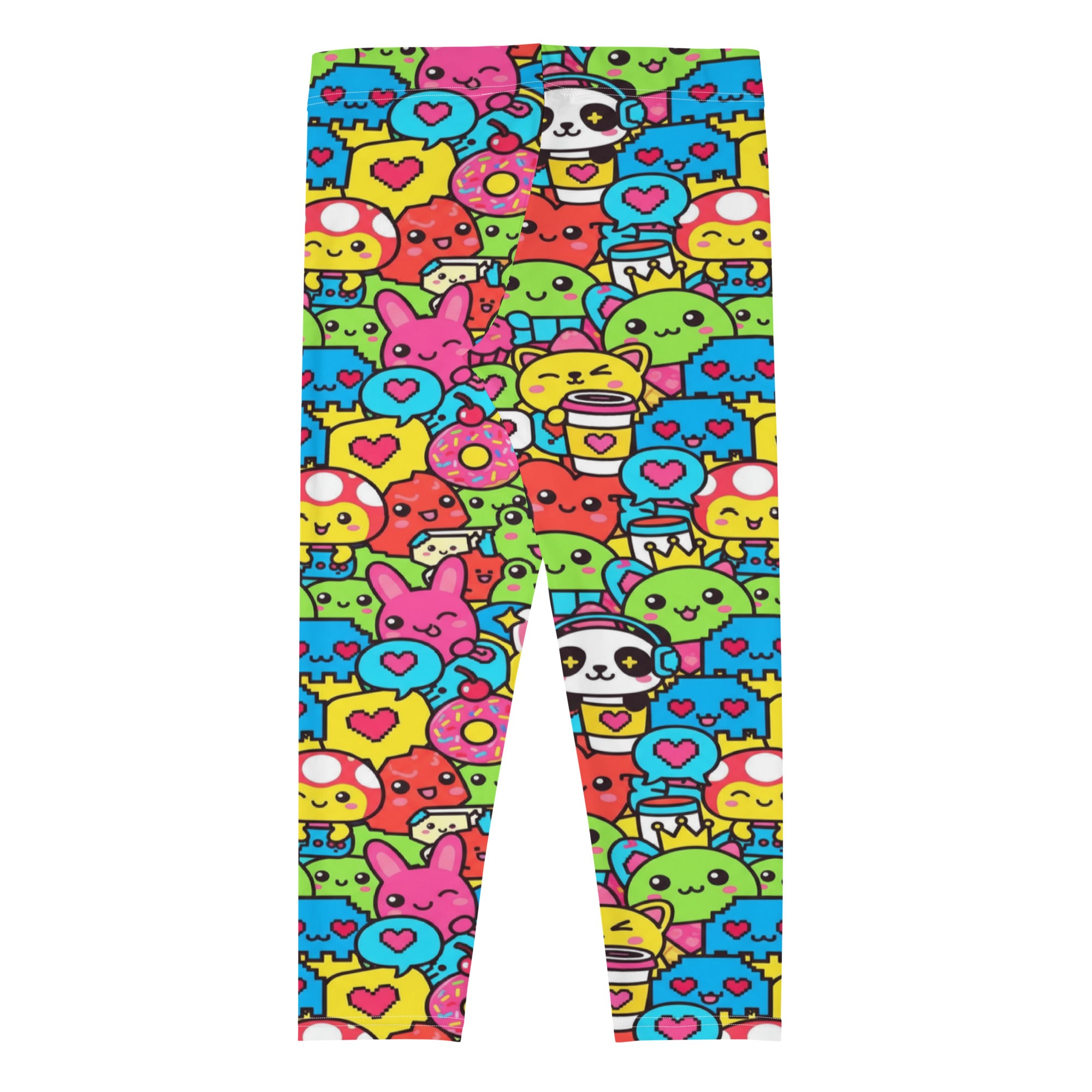 Kawaii Arcade Game Capri Leggings | GearBunch