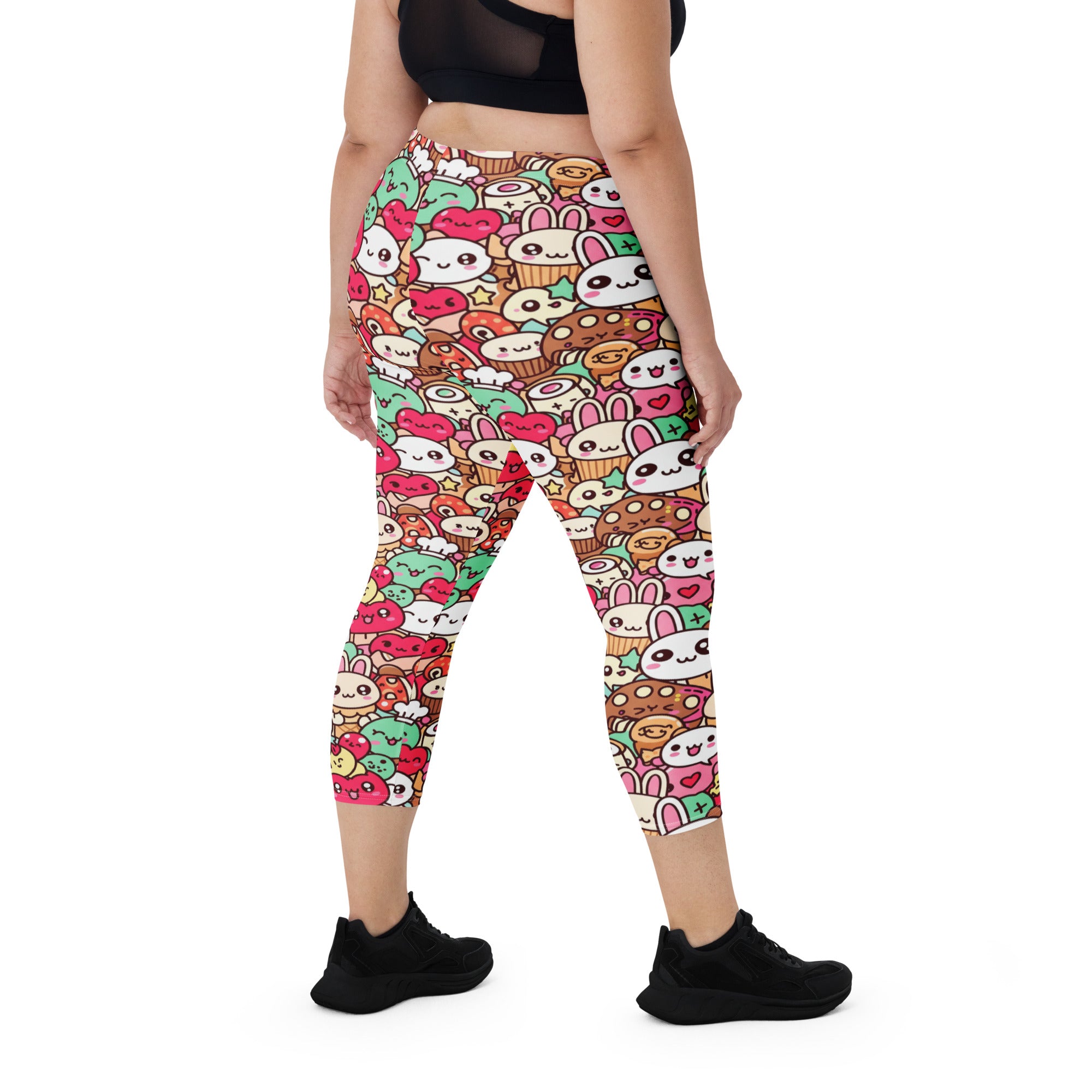 Kawaii Bakery Shop Capri Leggings | GearBunch