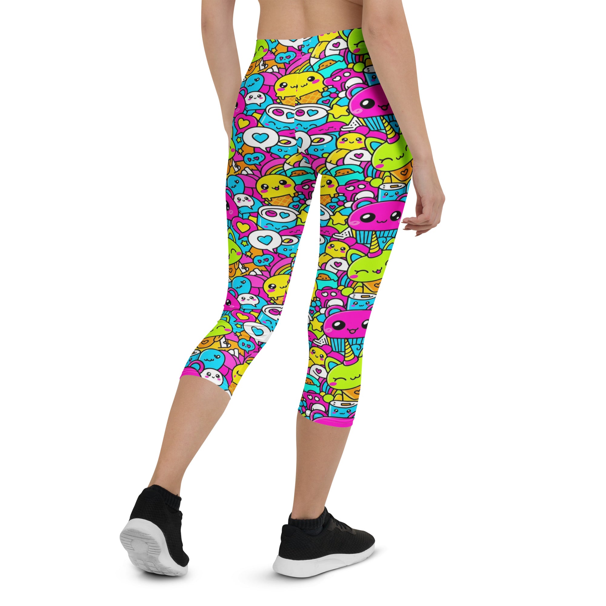 Kawaii Candy Land Capri Leggings | GearBunch