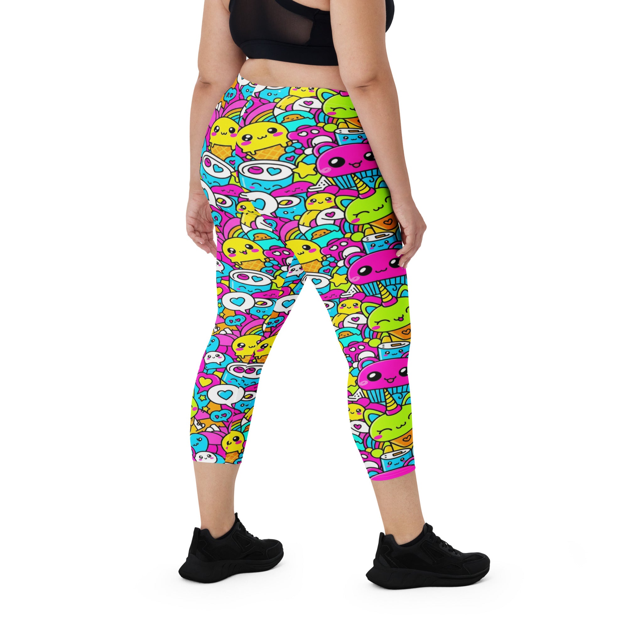 Kawaii Candy Land Capri Leggings | GearBunch