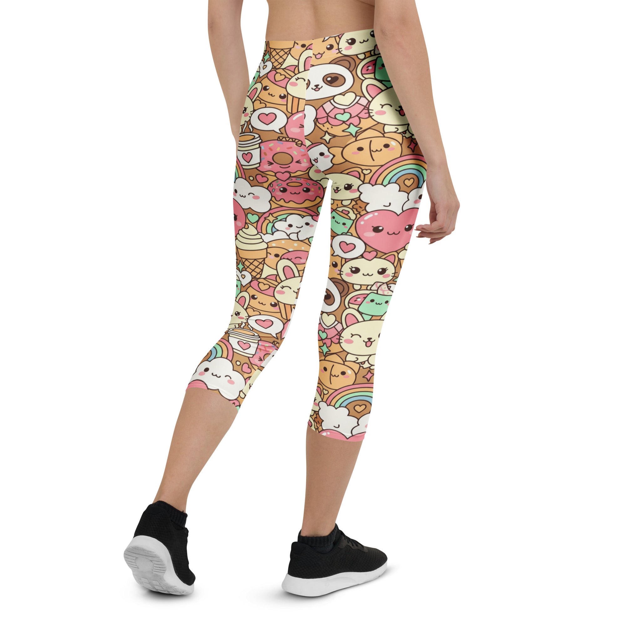 Kawaii Coffee Break Capri Leggings | GearBunch