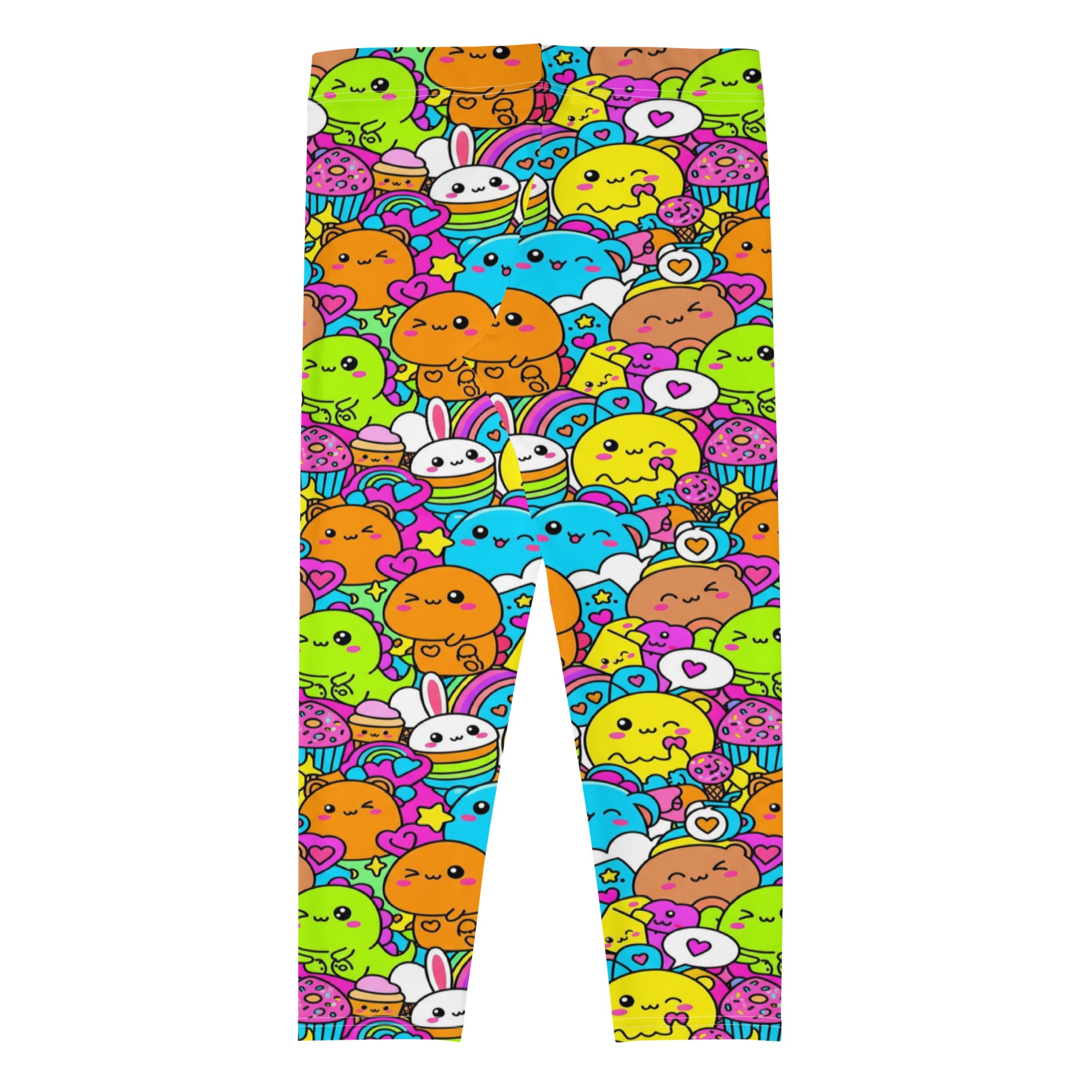 Kawaii Dinosaur Stomp Capri Leggings | GearBunch