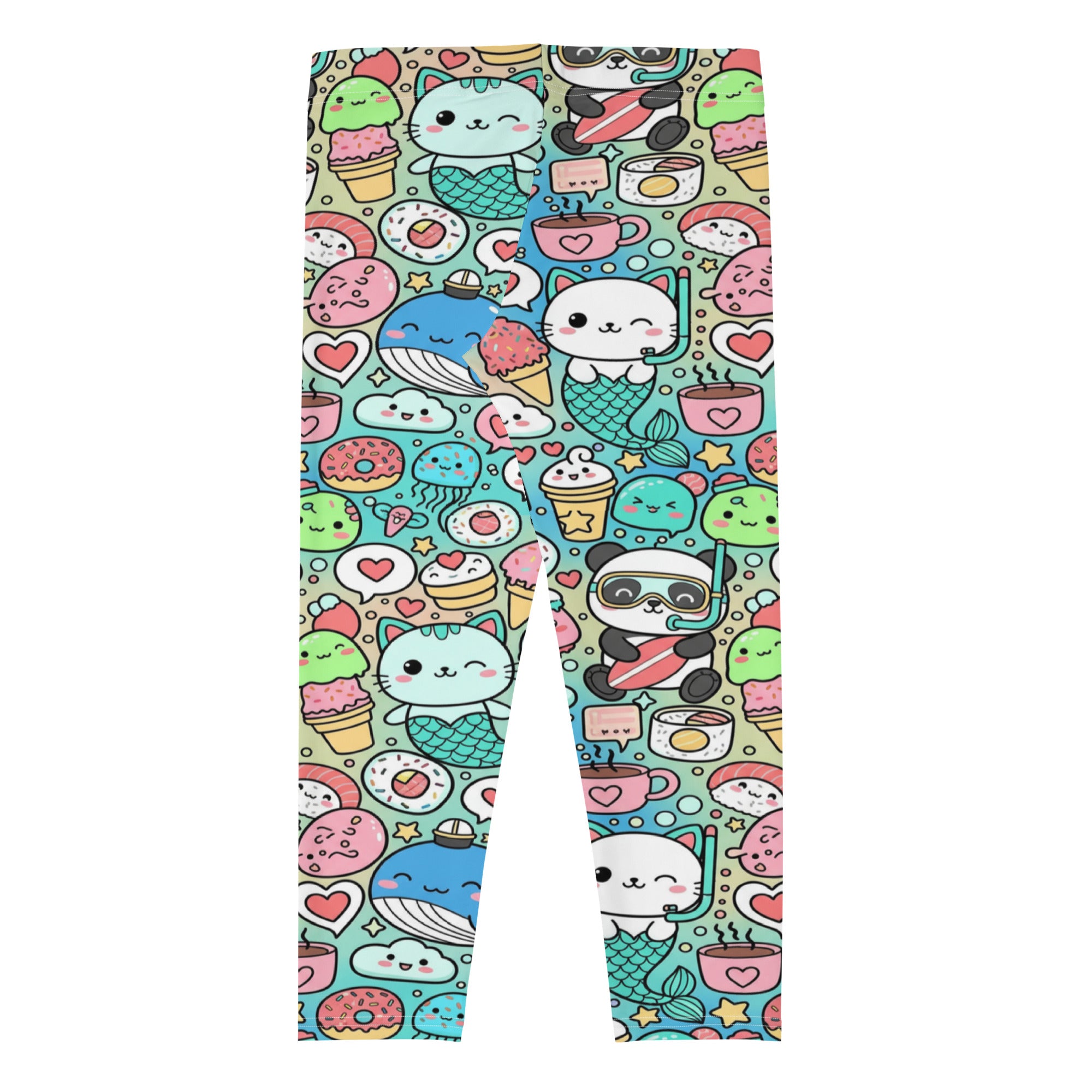 Kawaii Ocean Friends Capri Leggings | GearBunch