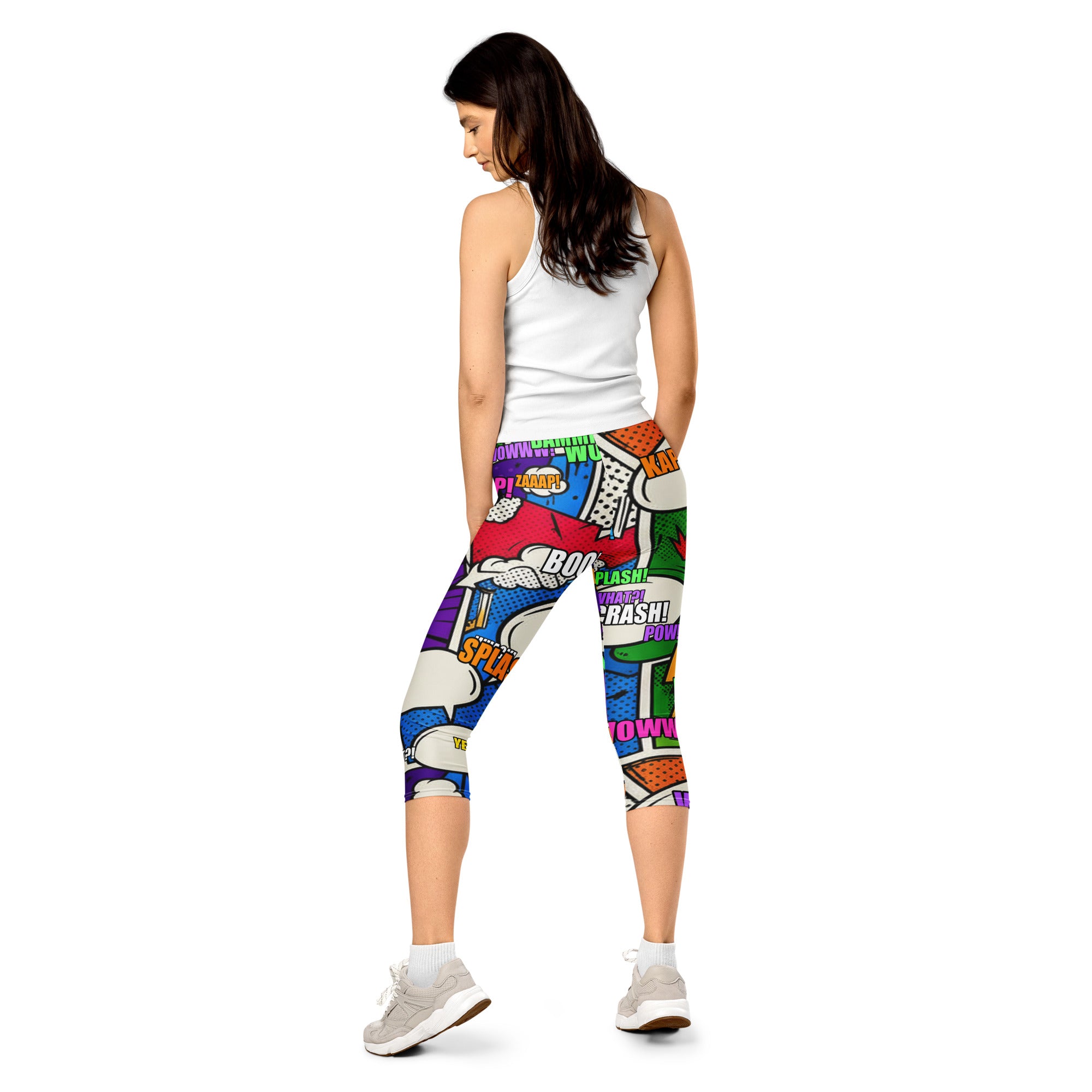 Comic Strip Monster Mash Capri Leggings | GearBunch
