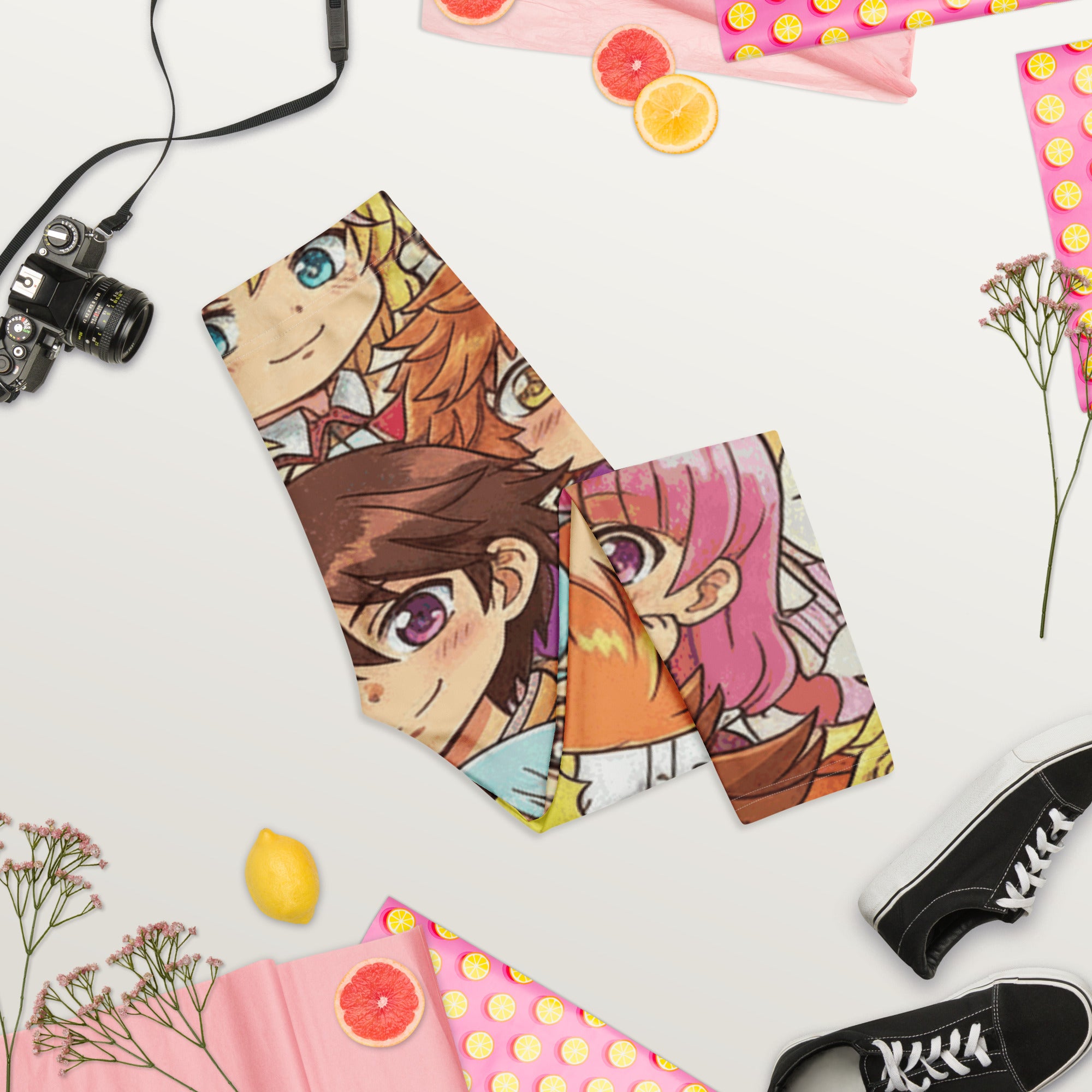 Anime Cat Cafe Capri Leggings | GearBunch