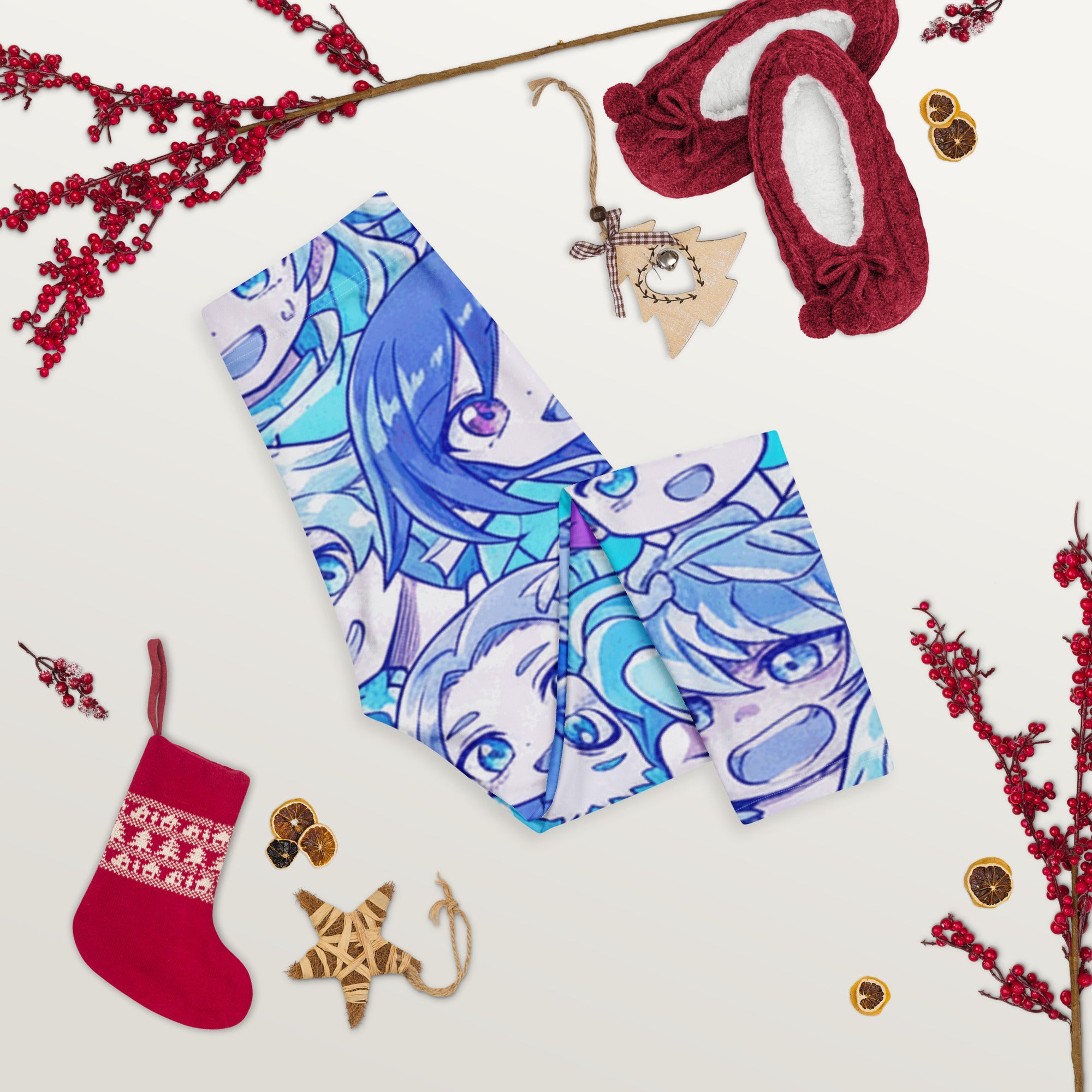 Anime Ice Kingdom Capri Leggings | GearBunch