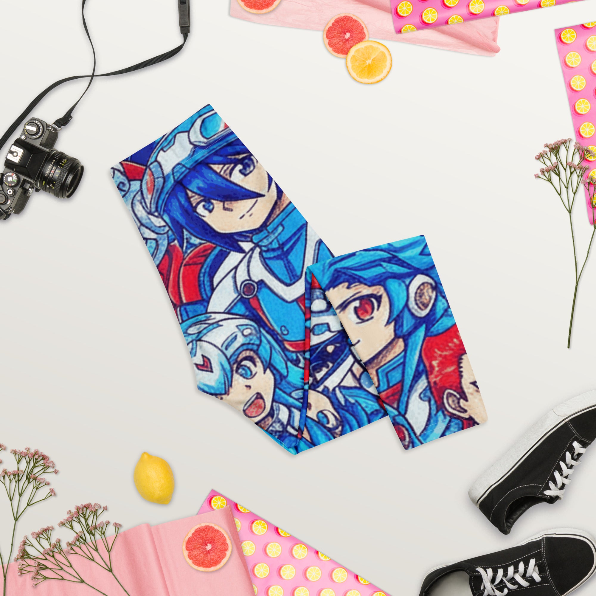 Anime Mecha Pilot Capri Leggings | GearBunch