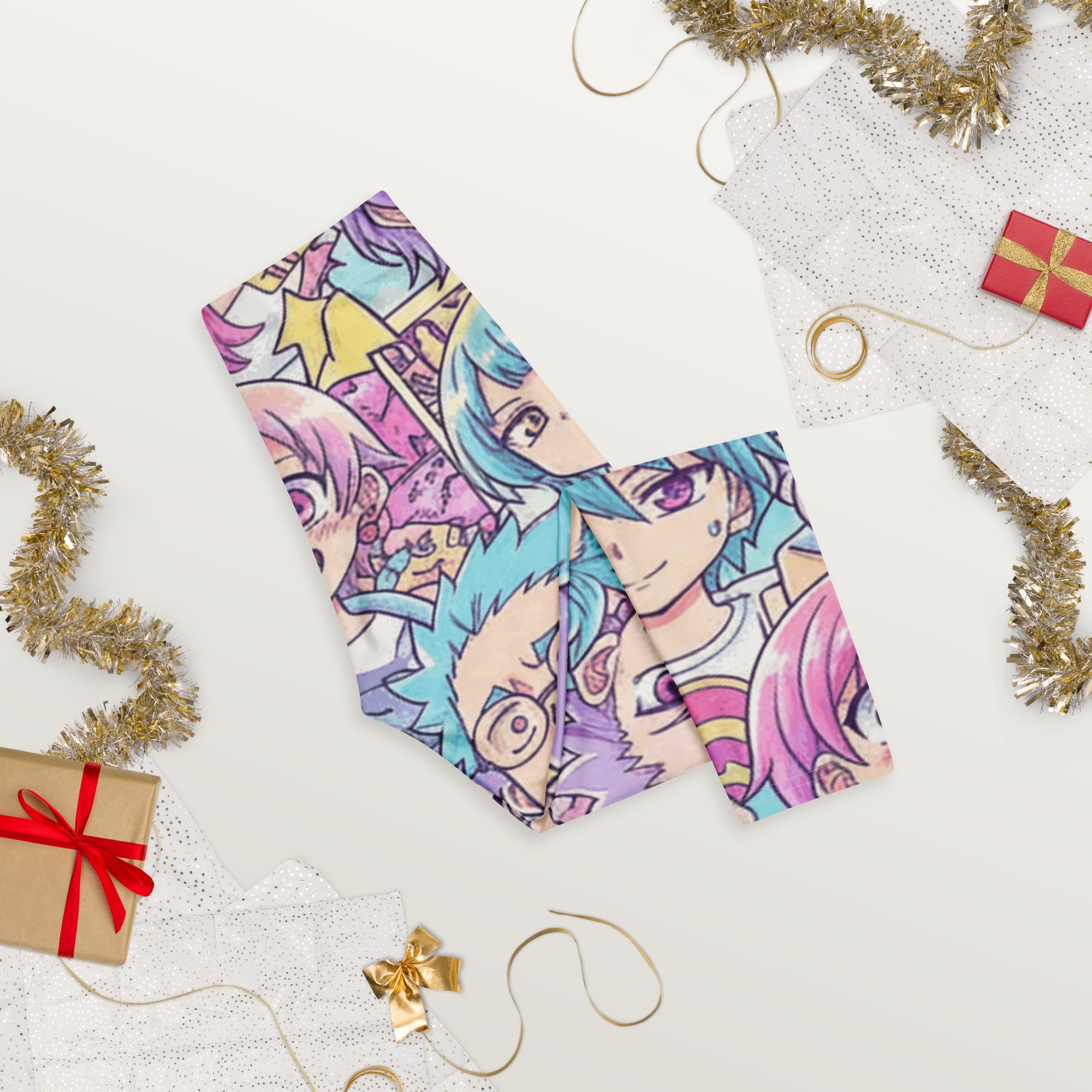 Anime Pastel Dream Capri Leggings | GearBunch