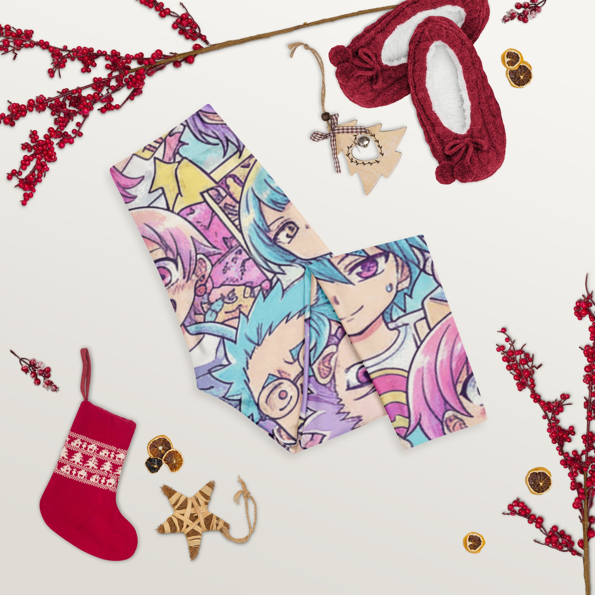 Anime Pastel Dream Capri Leggings | GearBunch