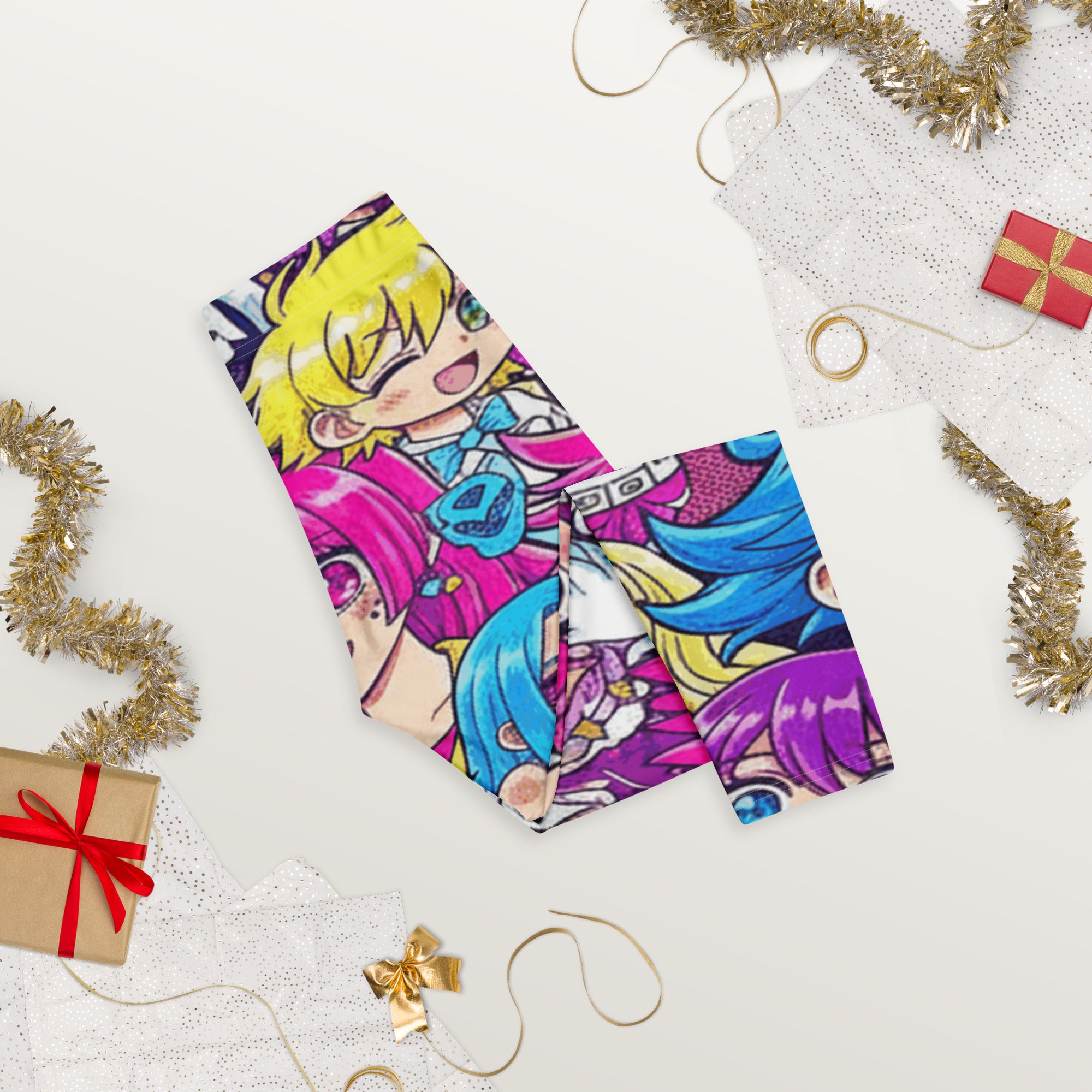 Anime Collage Pop Idol Capri Leggings | GearBunch