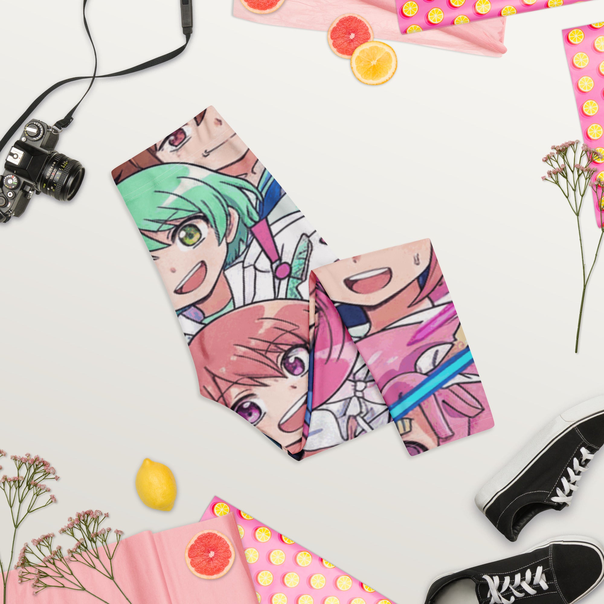 Anime Sakura School Capri Leggings | GearBunch