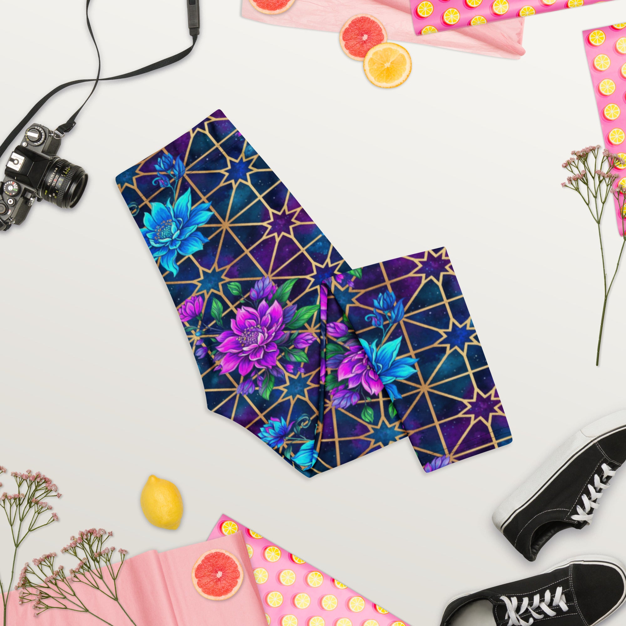 Midnight Galaxy Capri Leggings | GearBunch