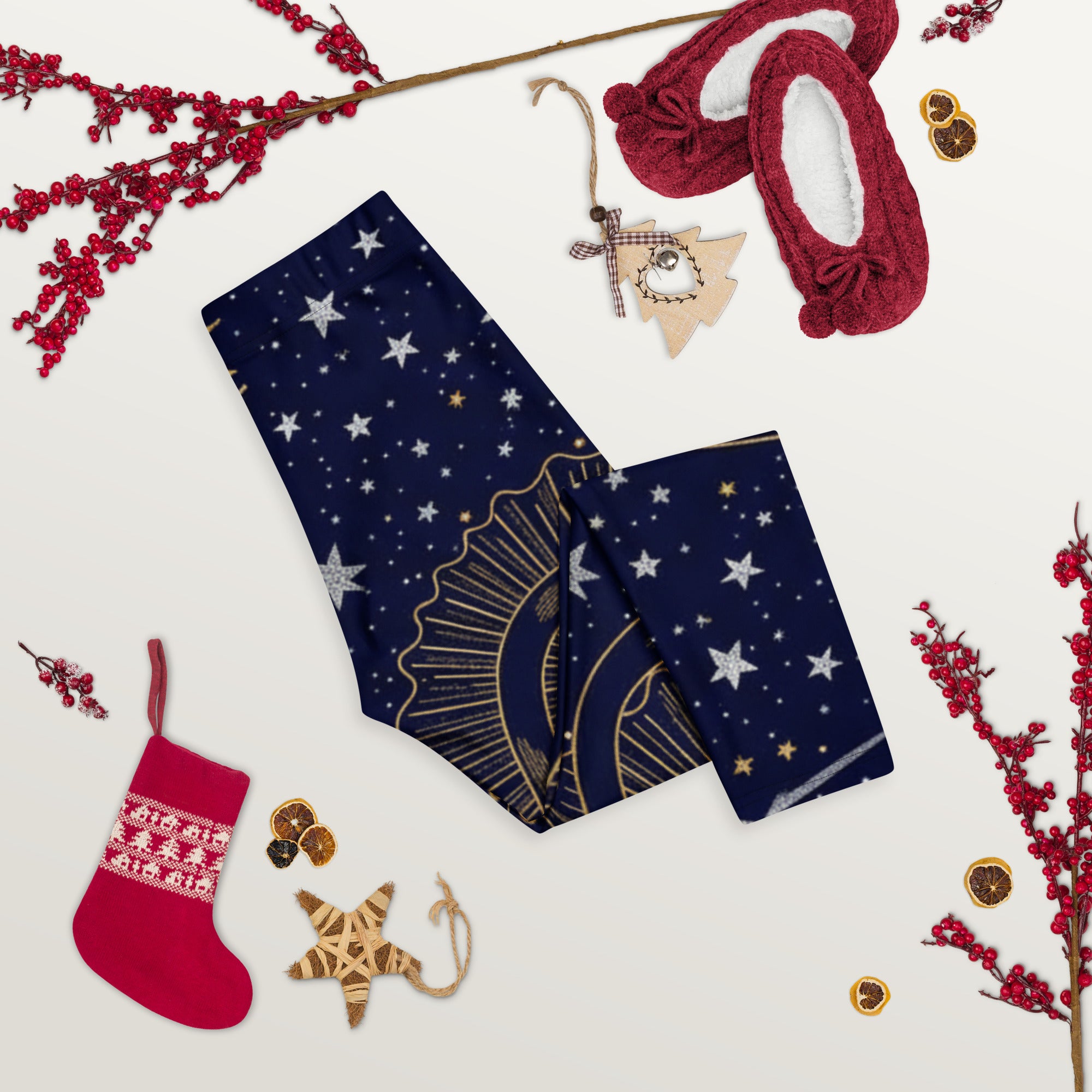 Black Cat Constellation Capri Leggings | GearBunch