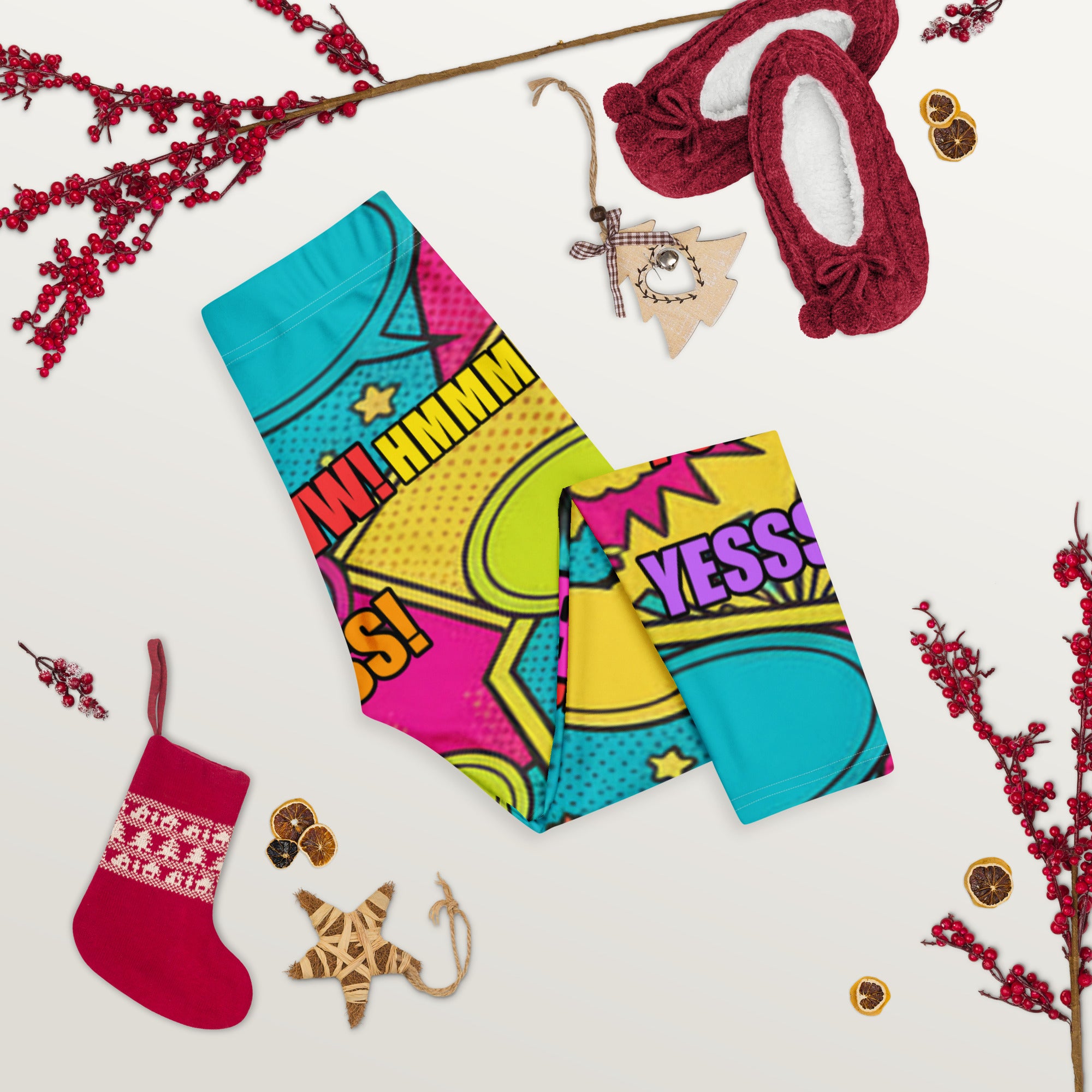 Comic Pop Tropical Capri Leggings | GearBunch