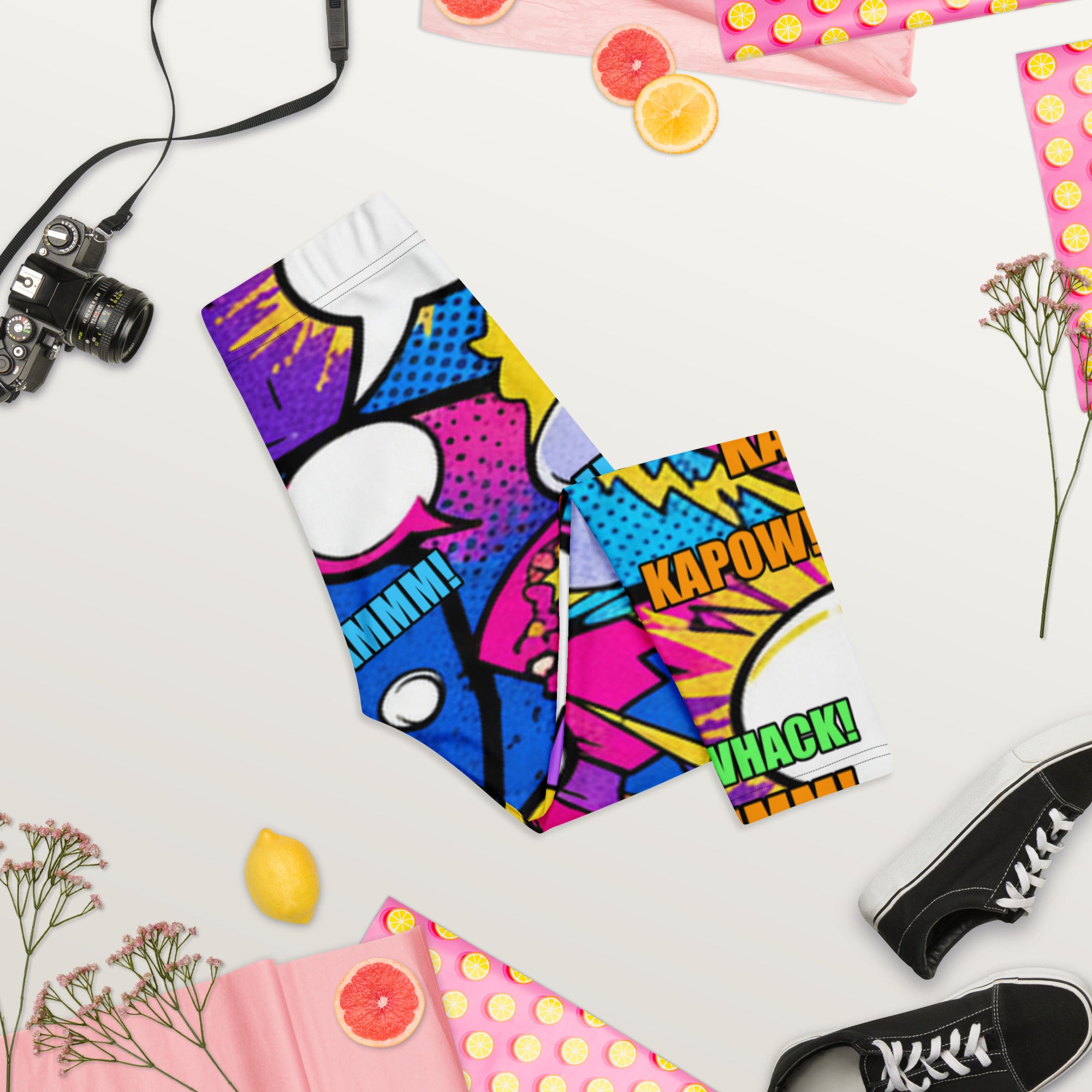 Comic Strip Cosmic Boom Capri Leggings | GearBunch
