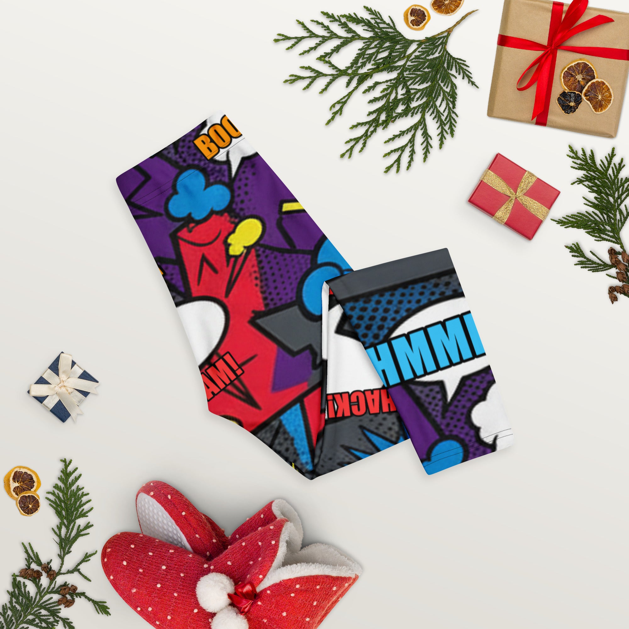 Comic Strip Dark Knight Capri Leggings | GearBunch