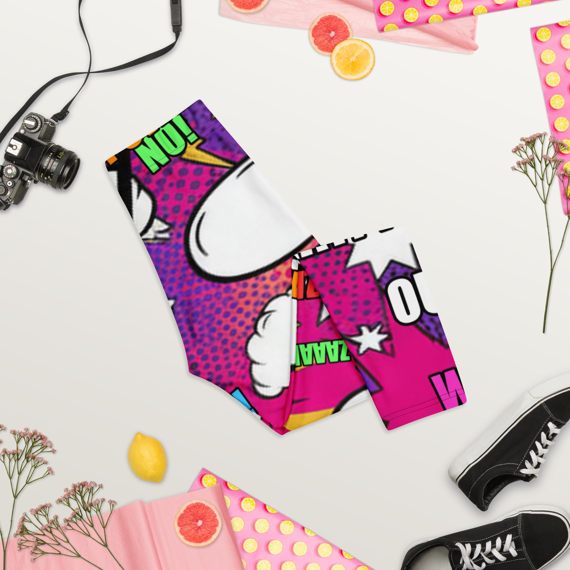 Comic Strip Girl Power Capri Leggings | GearBunch