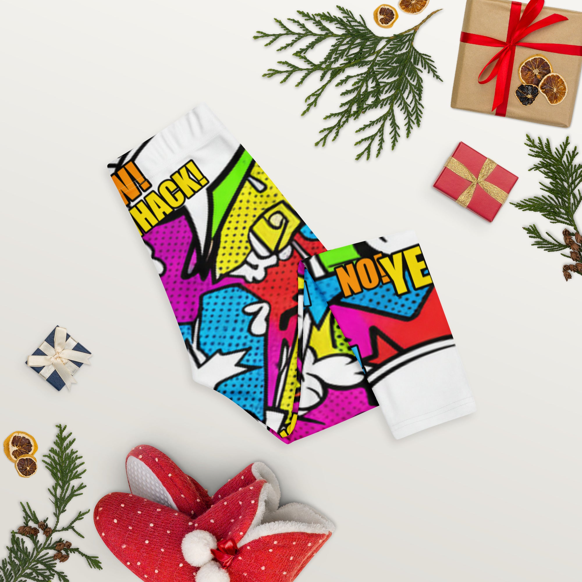 Comic Strip Graffiti Street Capri Leggings | GearBunch