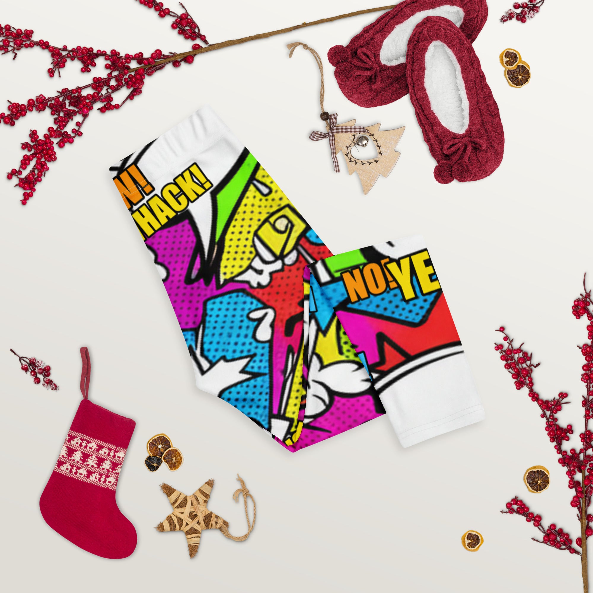 Comic Strip Graffiti Street Capri Leggings | GearBunch