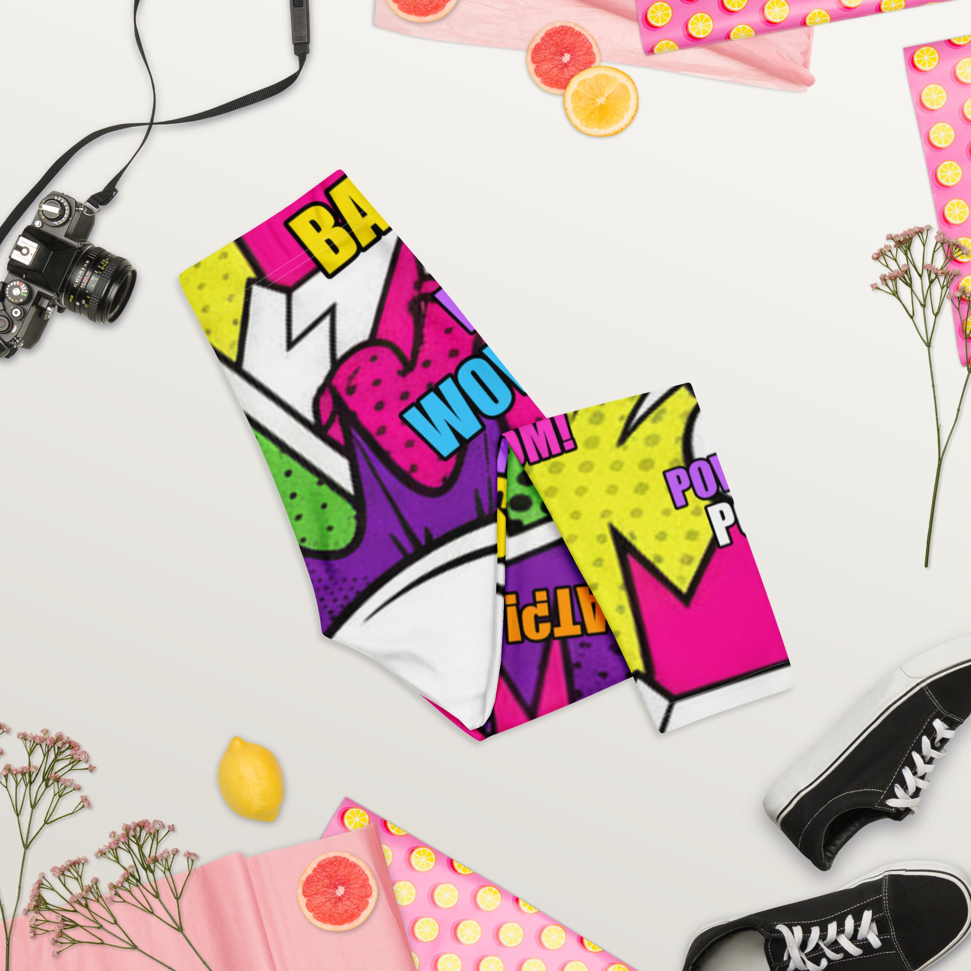 Comic Villain Neon Capri Leggings | GearBunch
