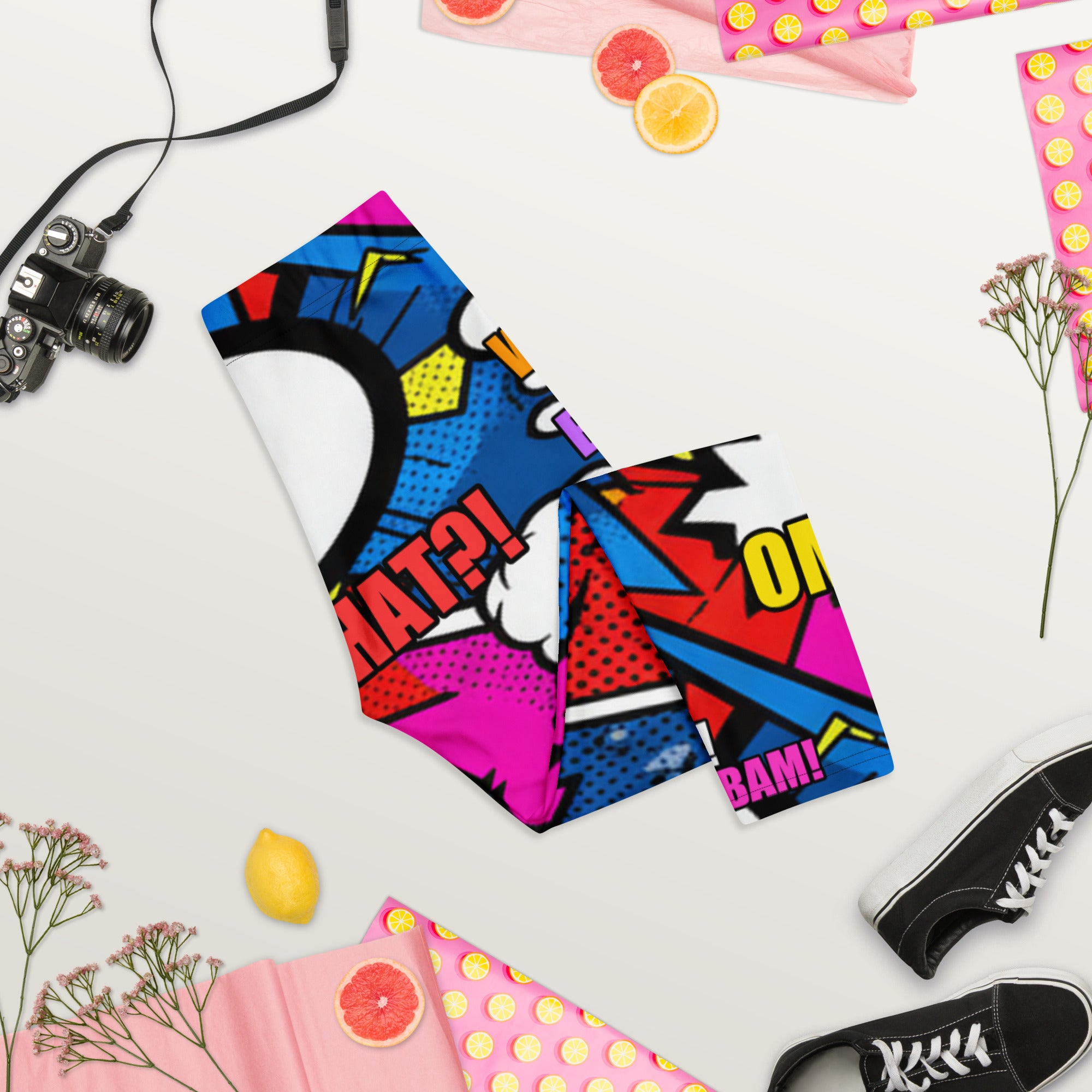 Comic Ninja Night Capri Leggings | GearBunch