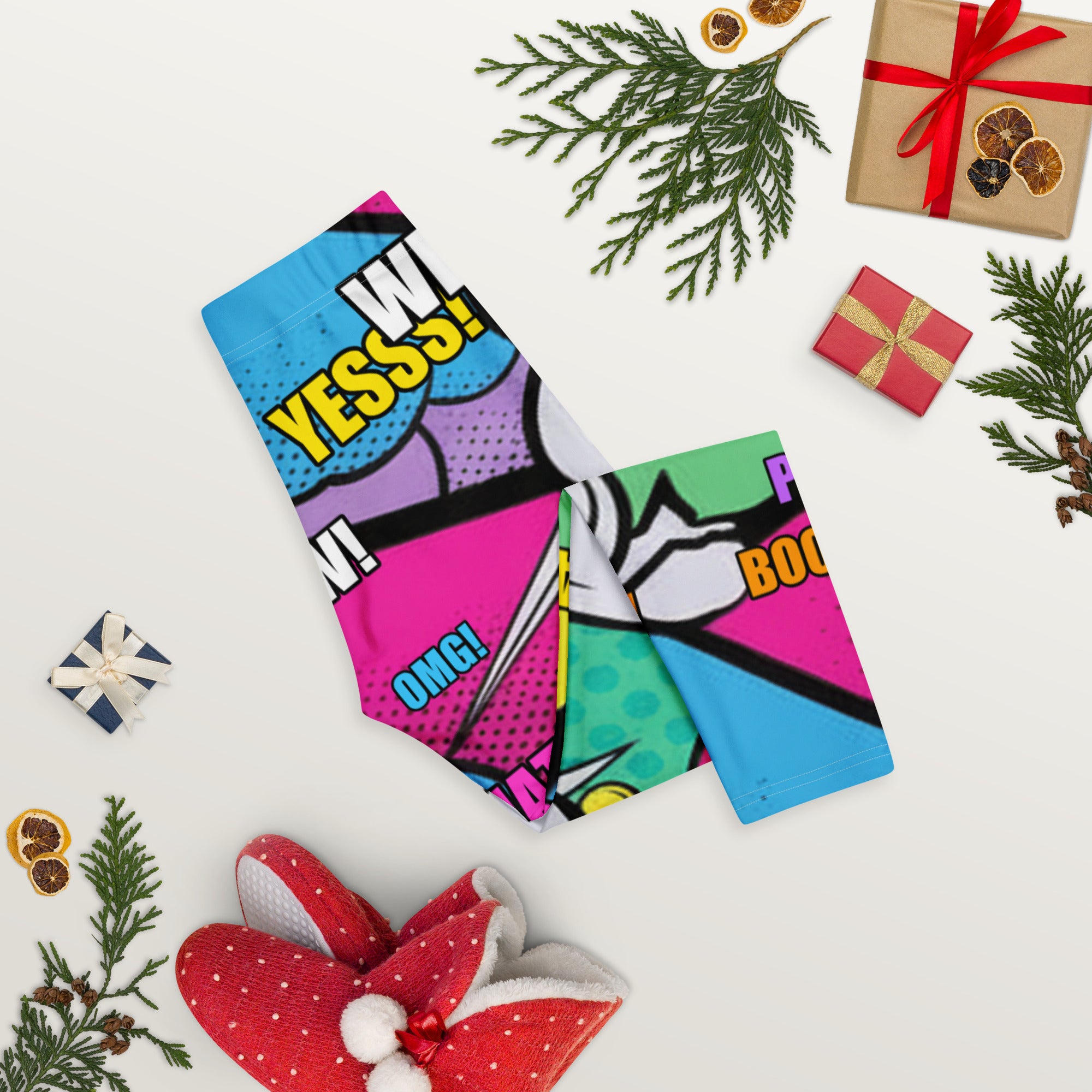 Comic Strip Pop Candy Capri Leggings | GearBunch