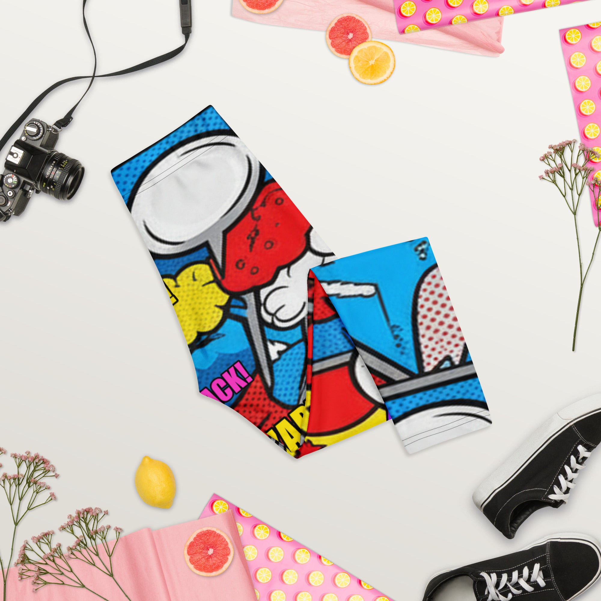 Robot Wars Comic Capri Leggings | GearBunch
