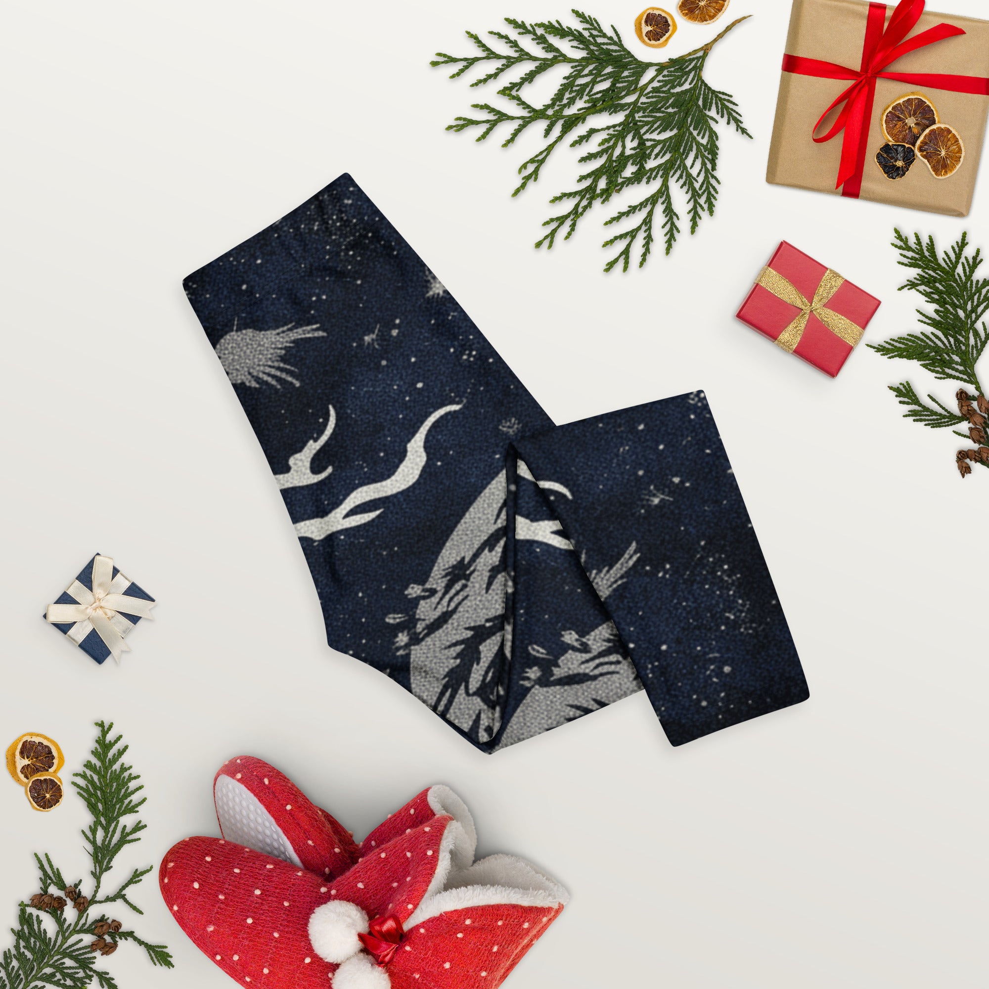 Moonlit Crow Capri Leggings | GearBunch