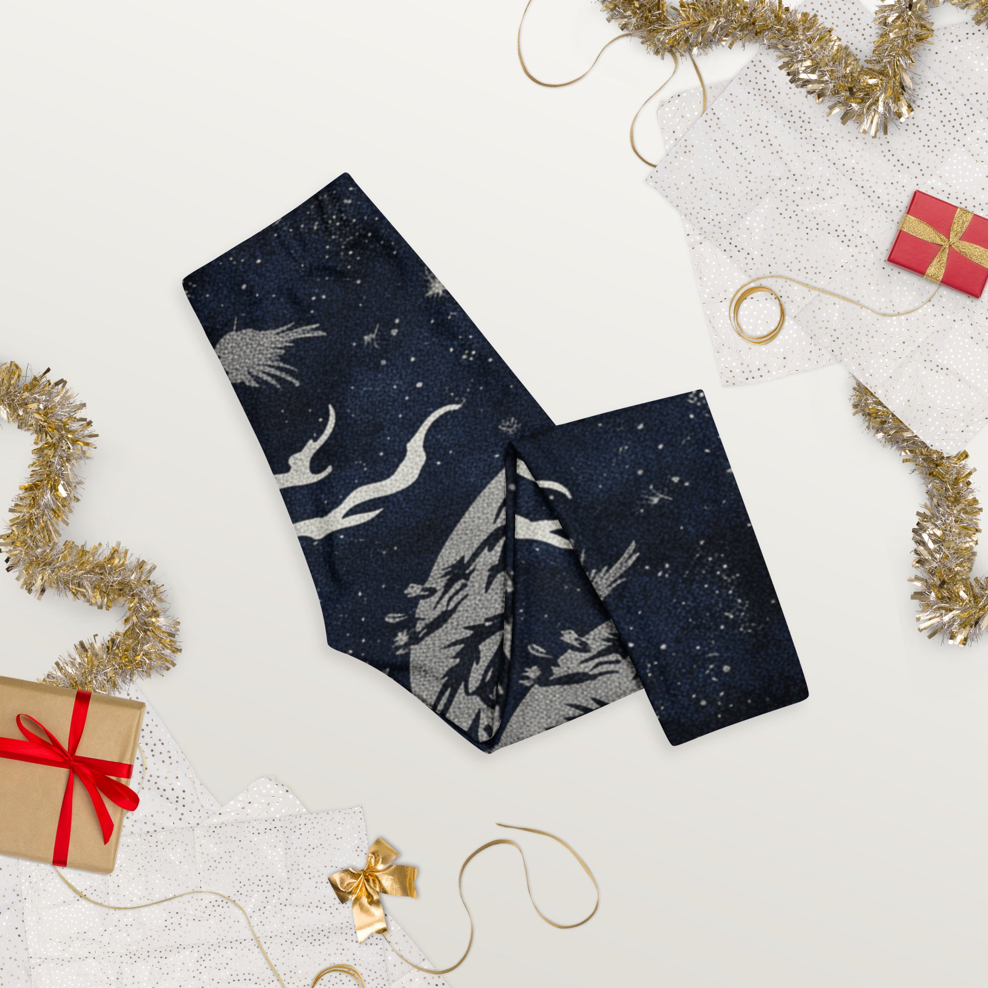 Moonlit Crow Capri Leggings | GearBunch