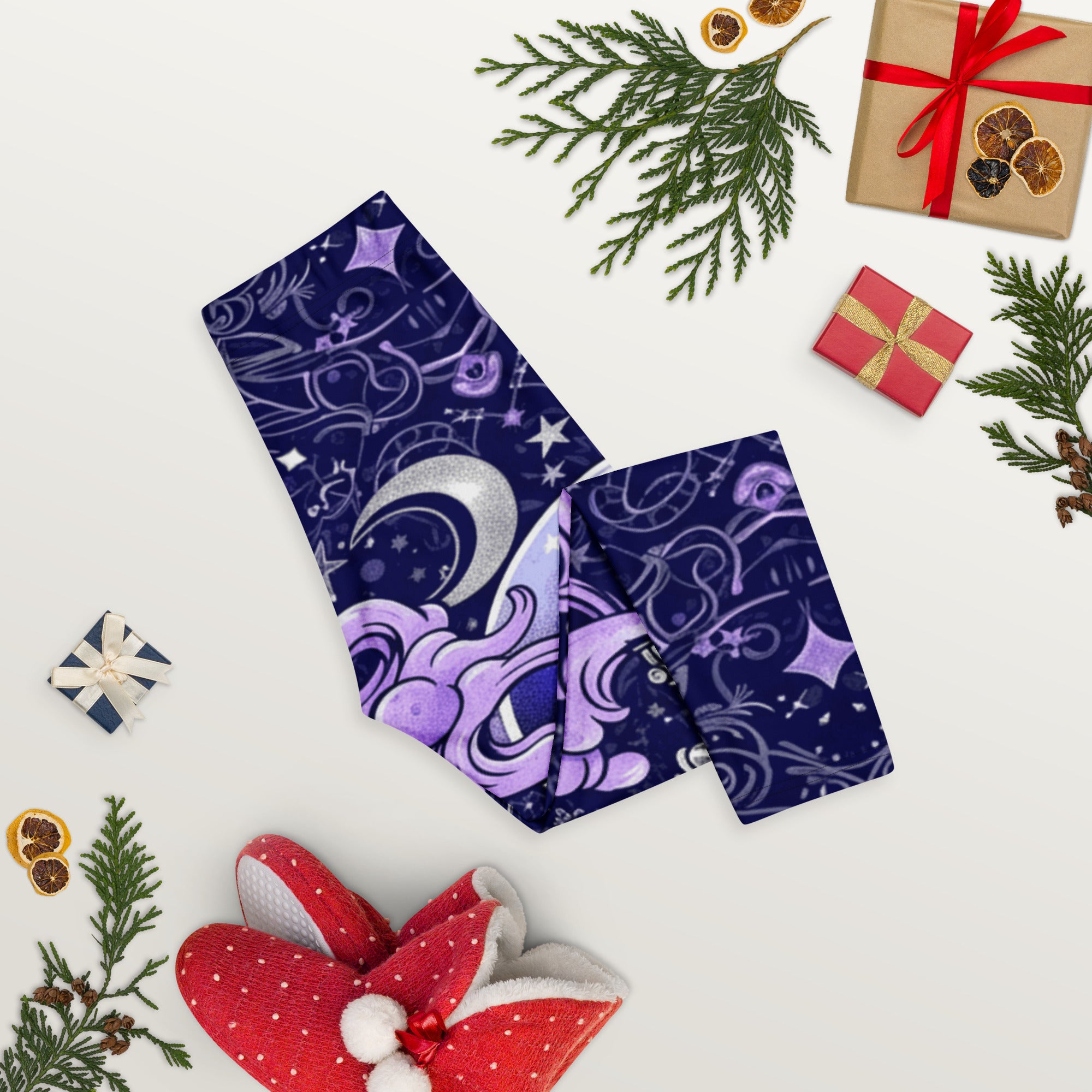 Crystal Ball Smoke Magic Capri Leggings | GearBunch