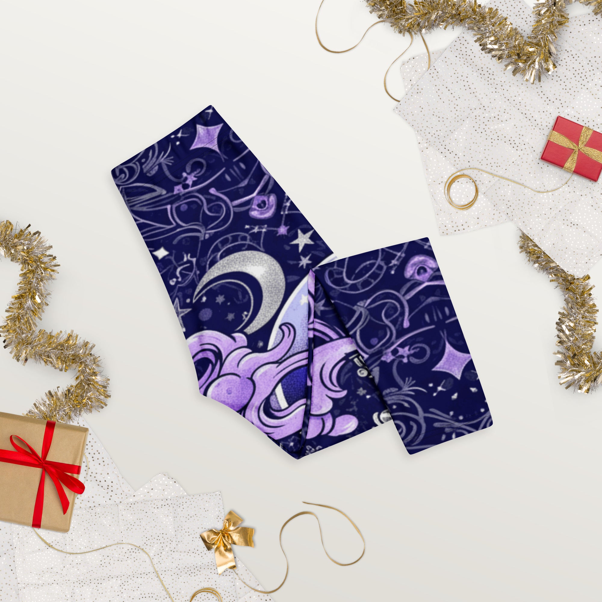 Crystal Ball Smoke Magic Capri Leggings | GearBunch