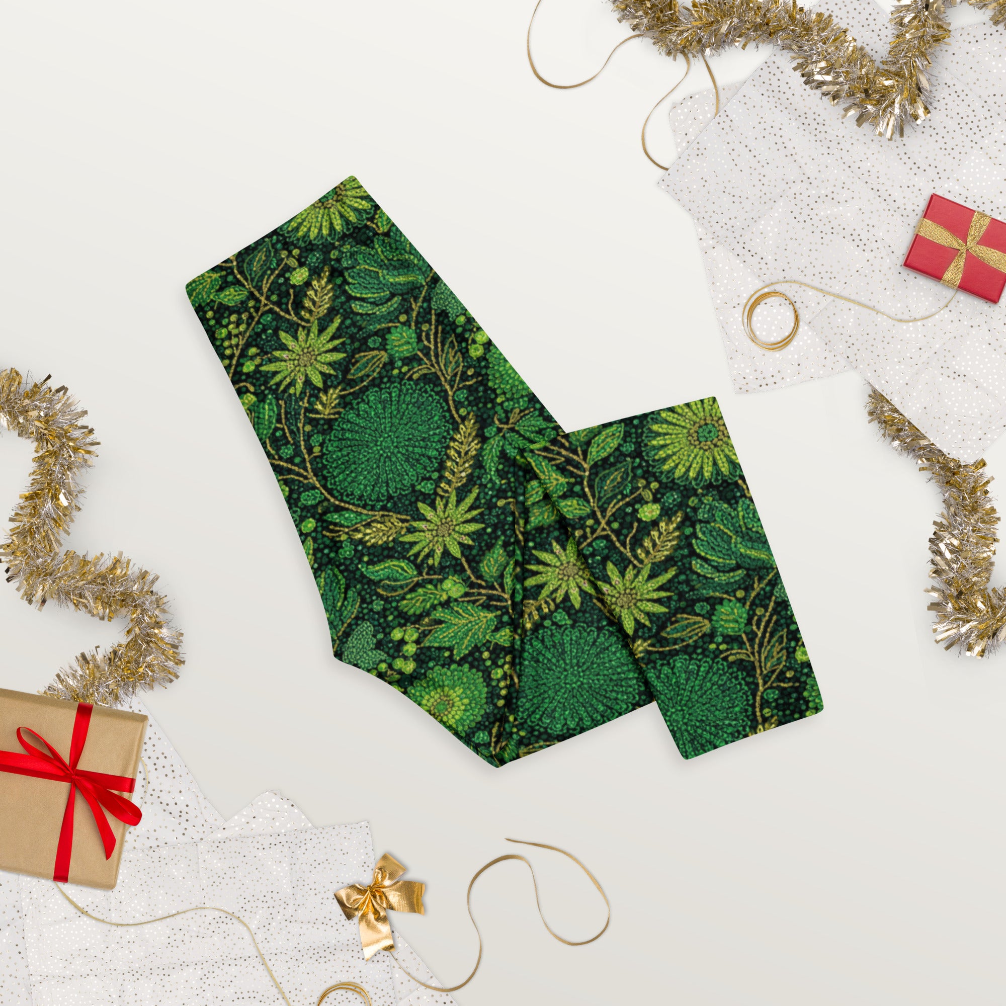 Emerald Jungle Capri Leggings | GearBunch