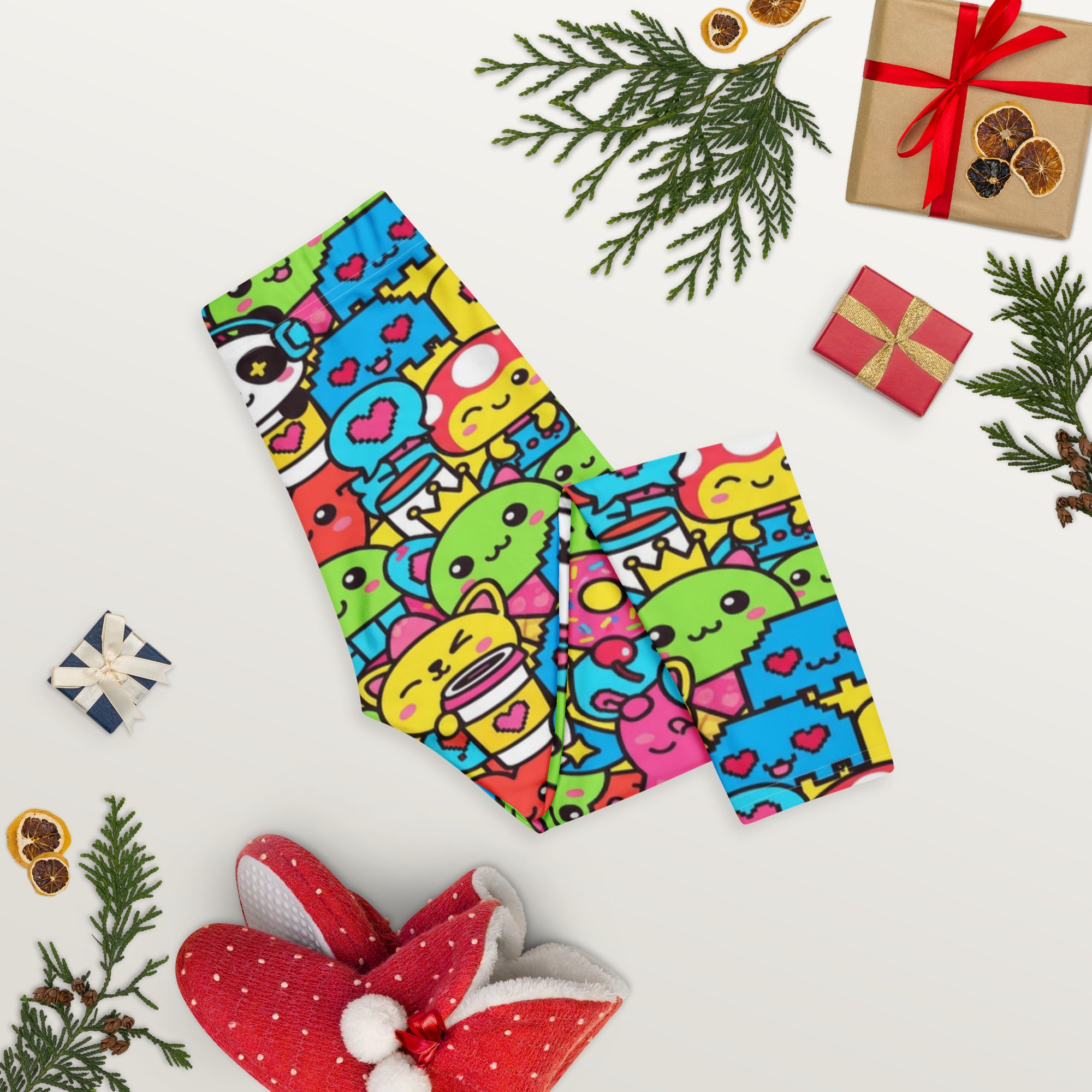 Kawaii Arcade Game Capri Leggings | GearBunch